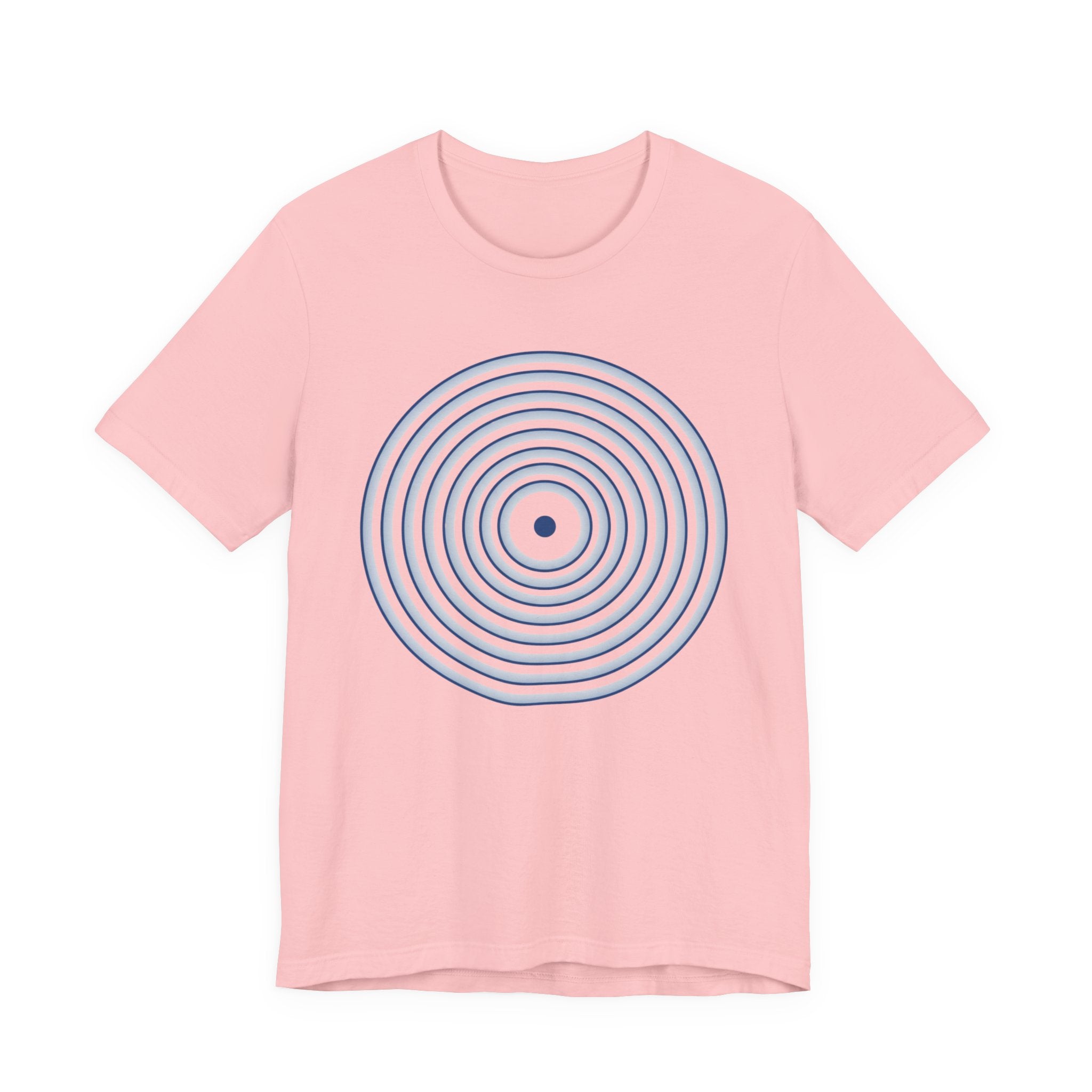 Concentric Circle Graphic Tee – Minimalist Retro Target Design