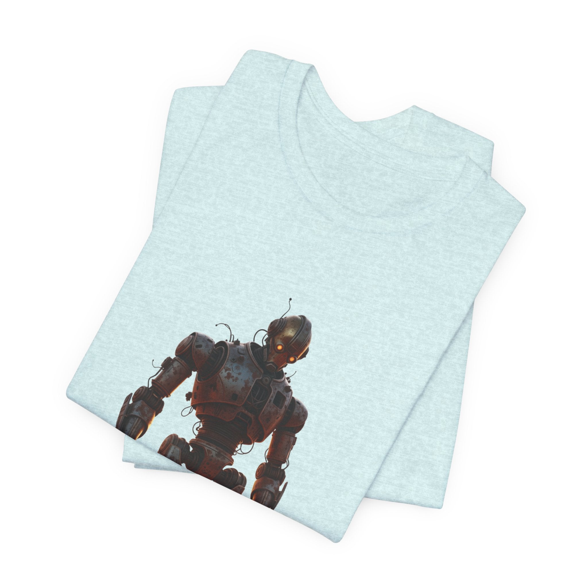 Retro Robot Graphic Tee — Vintage Mech Illustration T-Shirt