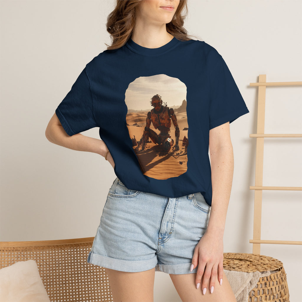 Desert Surfer T-Shirt — Vintage Sunlit Sandboarding Graphic Tee