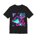 Retro Neon Vaporwave T-Shirt – 80s Synthwave Geometric Tee