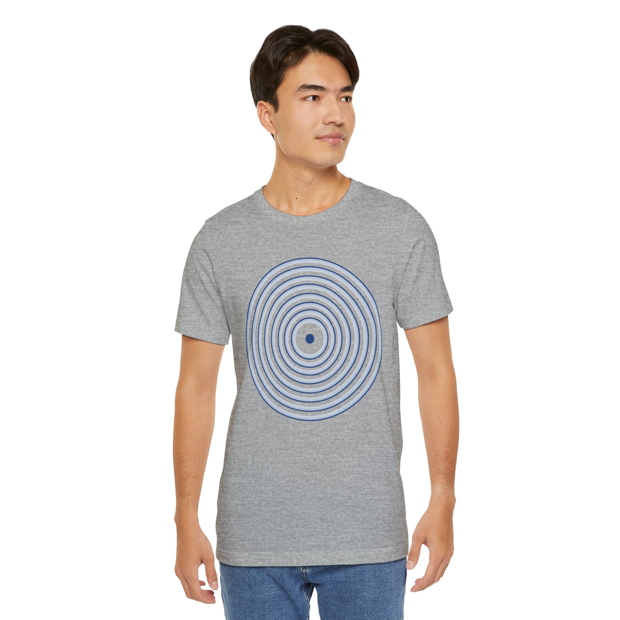 Concentric Circle Graphic Tee – Minimalist Retro Target Design
