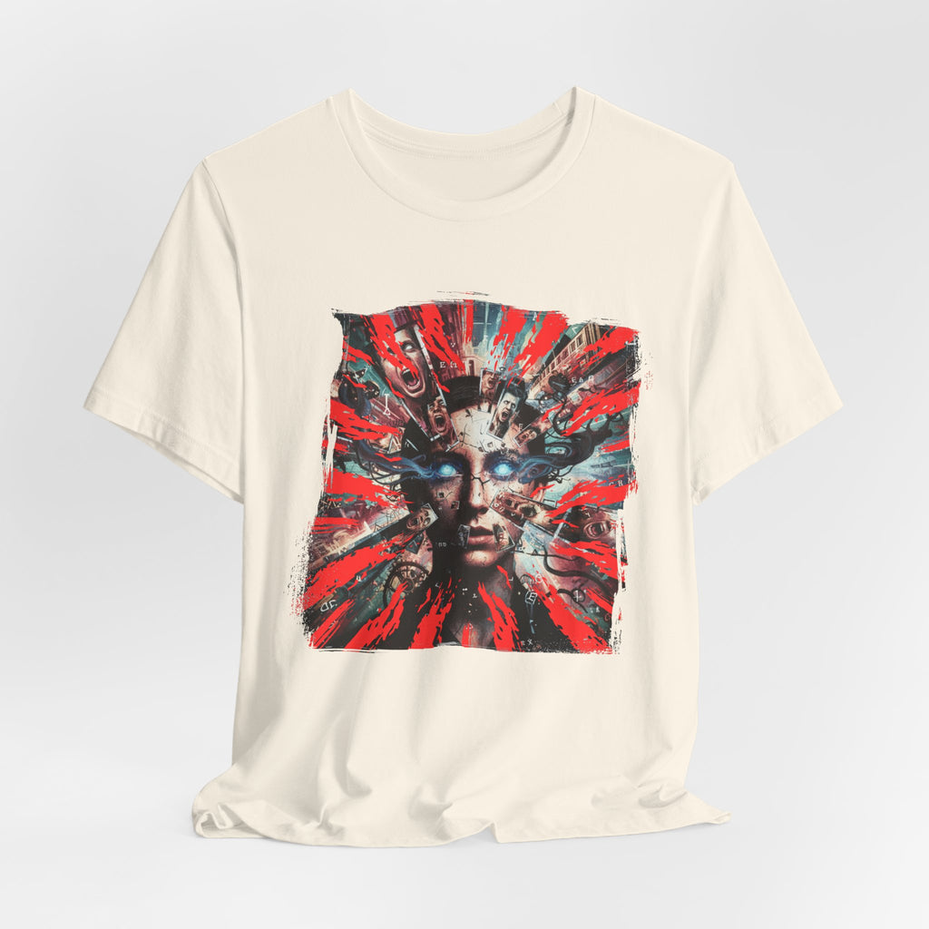 Surreal Sunburst Face Graphic Tee