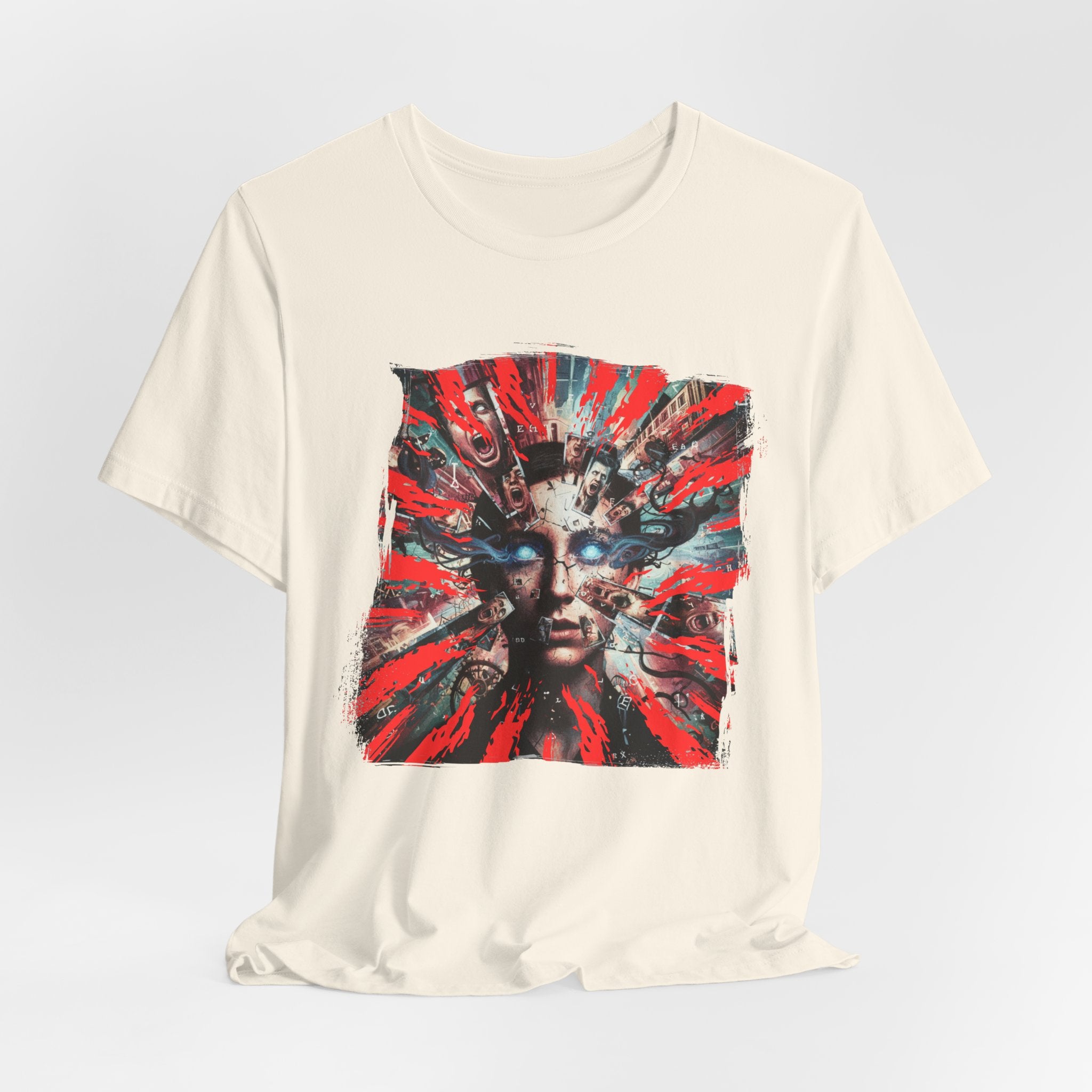 Surreal Sunburst Face Graphic Tee