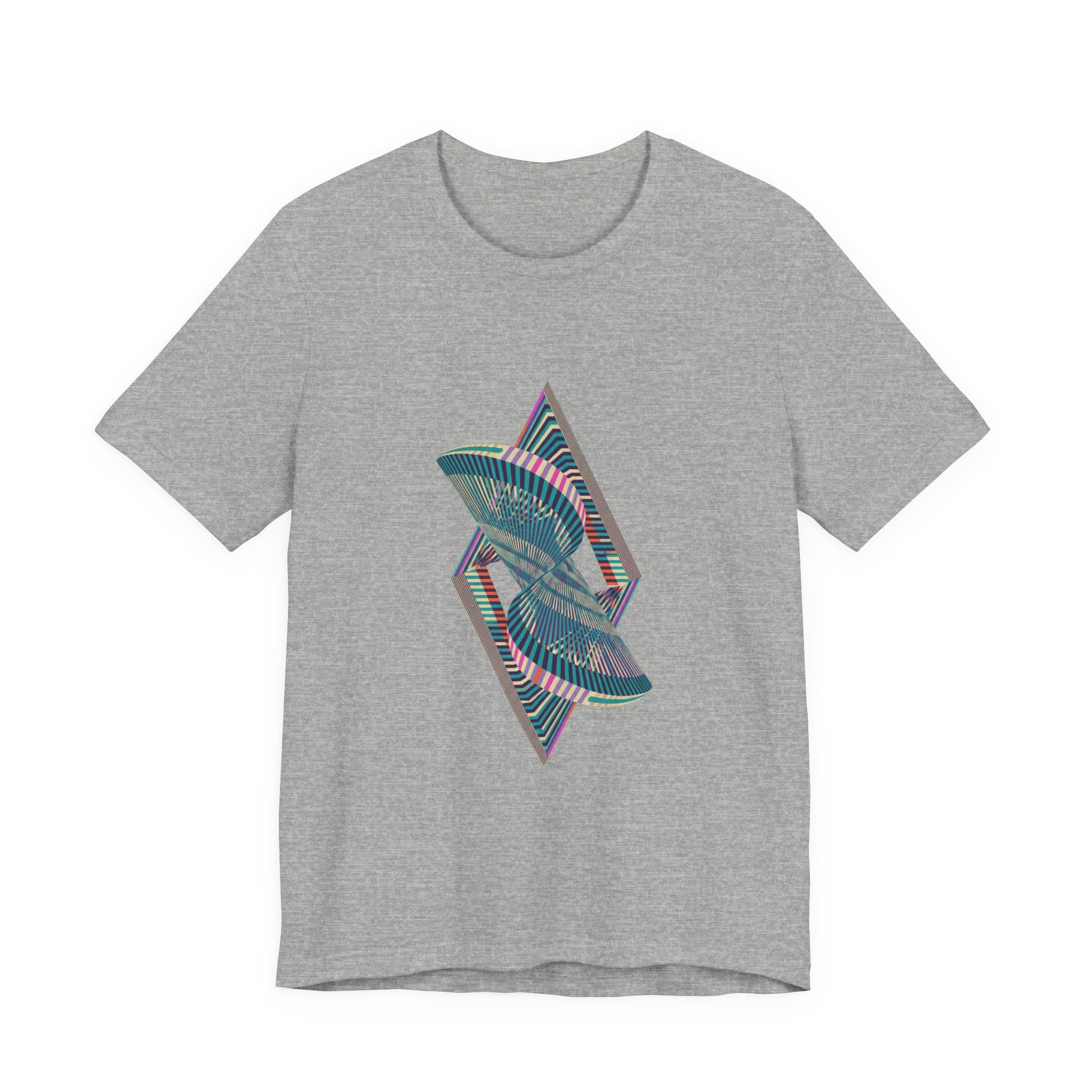 Abstract Geometric Wave Graphic Tee