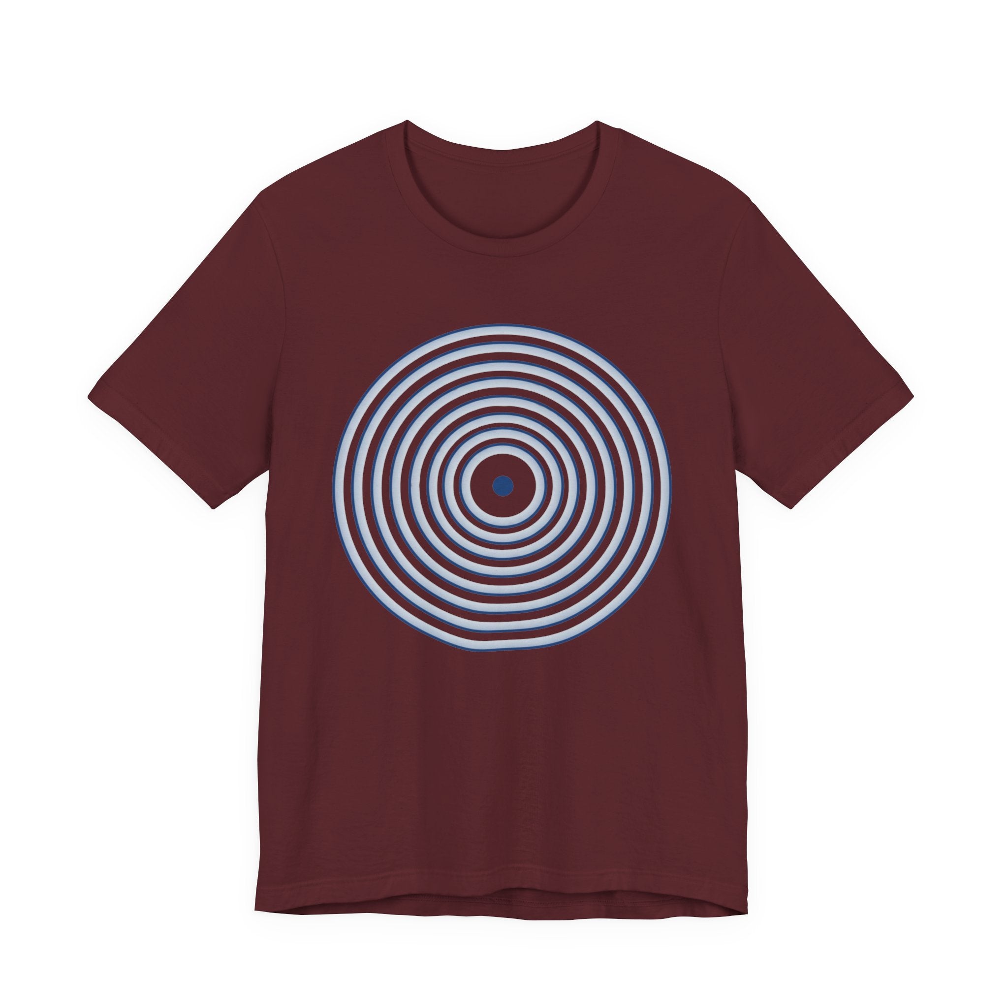 Concentric Circle Graphic Tee – Minimalist Retro Target Design