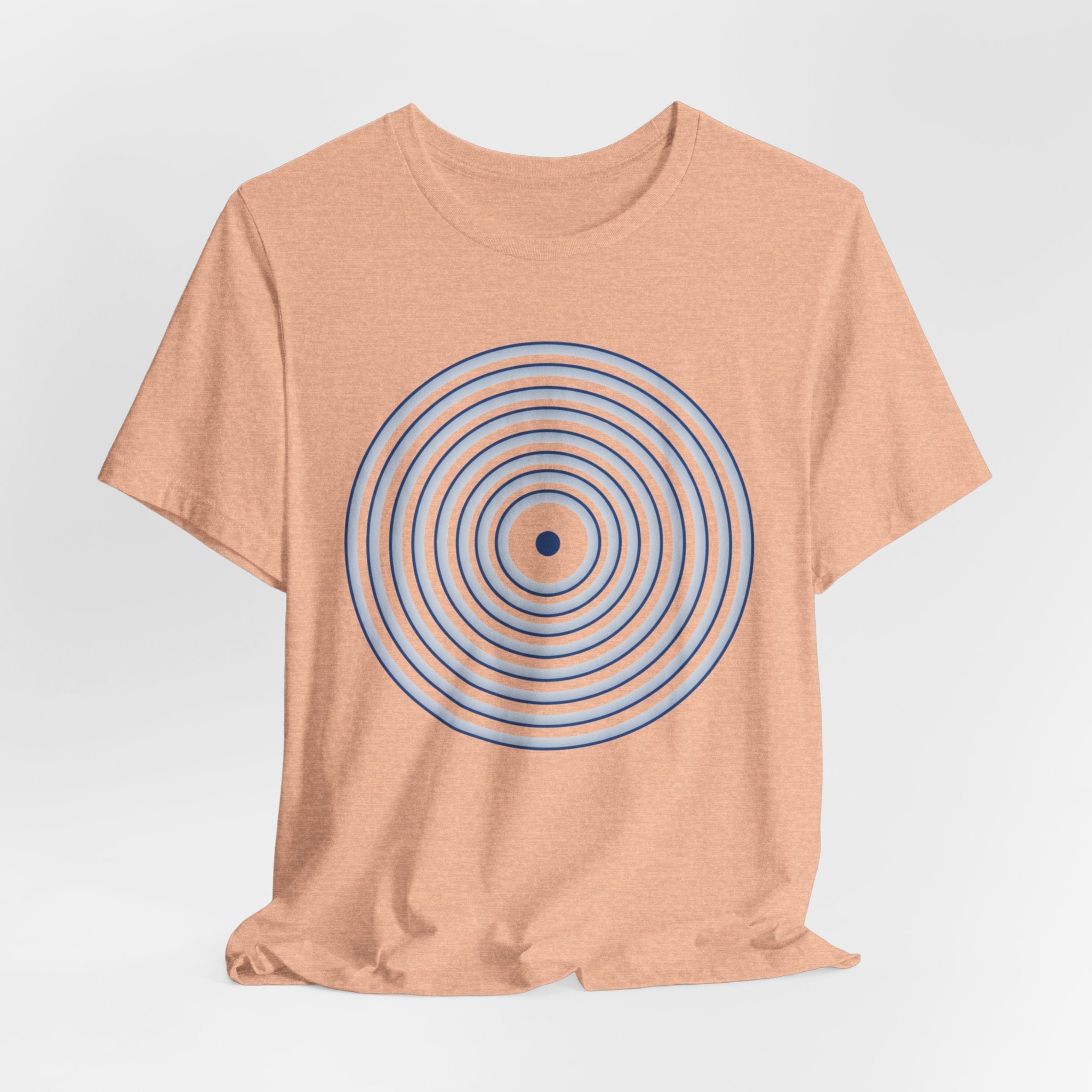 Concentric Circle Graphic Tee – Minimalist Retro Target Design
