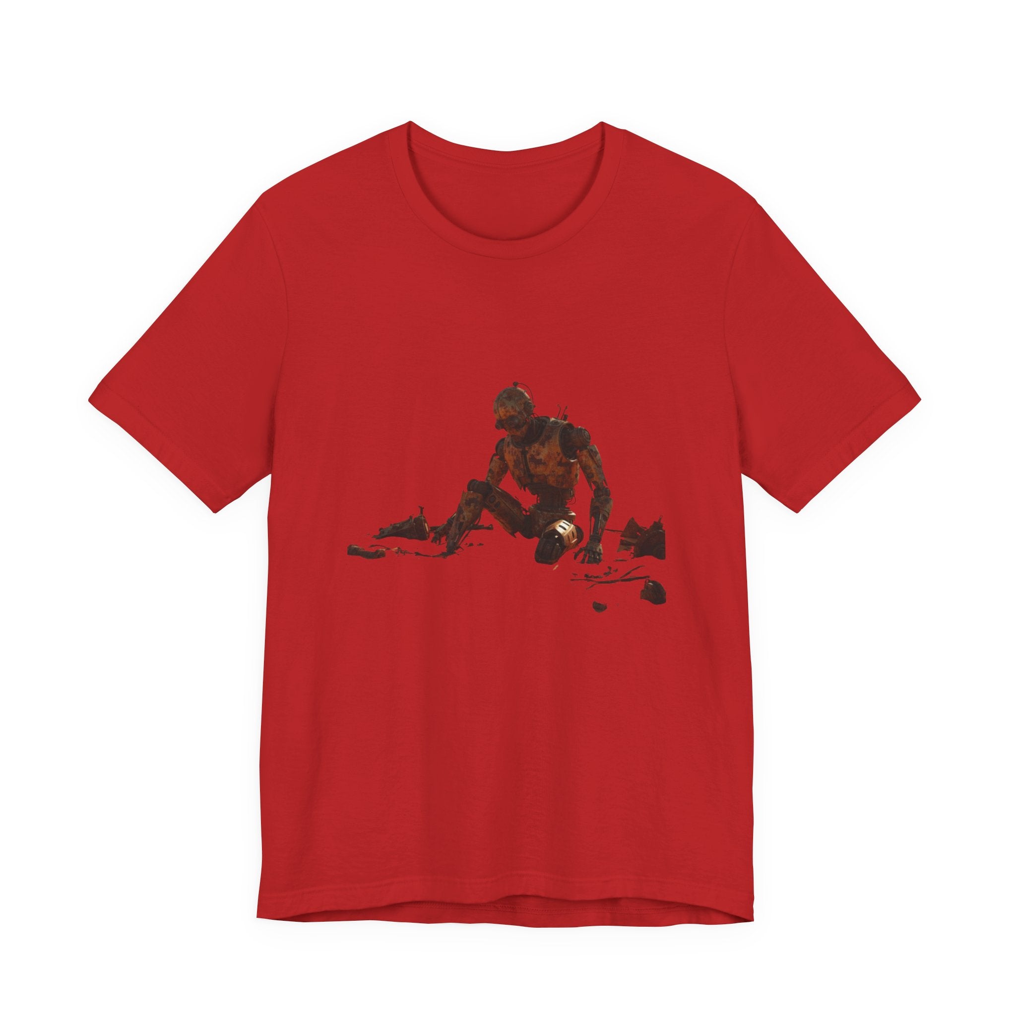 Survivor Figure Graphic Tee — Desert Wanderer Illustration T-Shirt