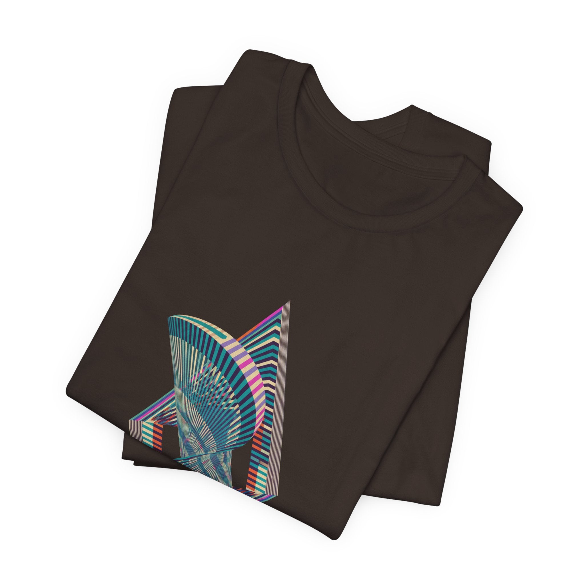 Abstract Geometric Wave Graphic Tee