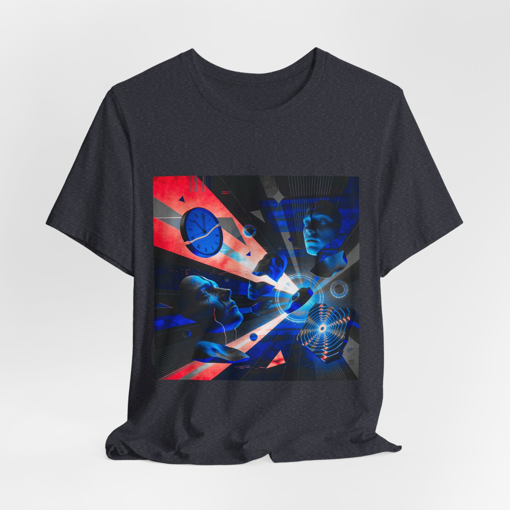 Spacewave Graphic Tee — Retro Futurism Cosmic Design