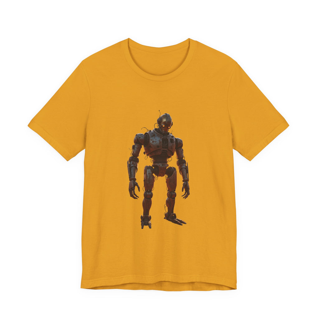 Retro Robot Graphic Tee — Vintage Mech Illustration T-Shirt