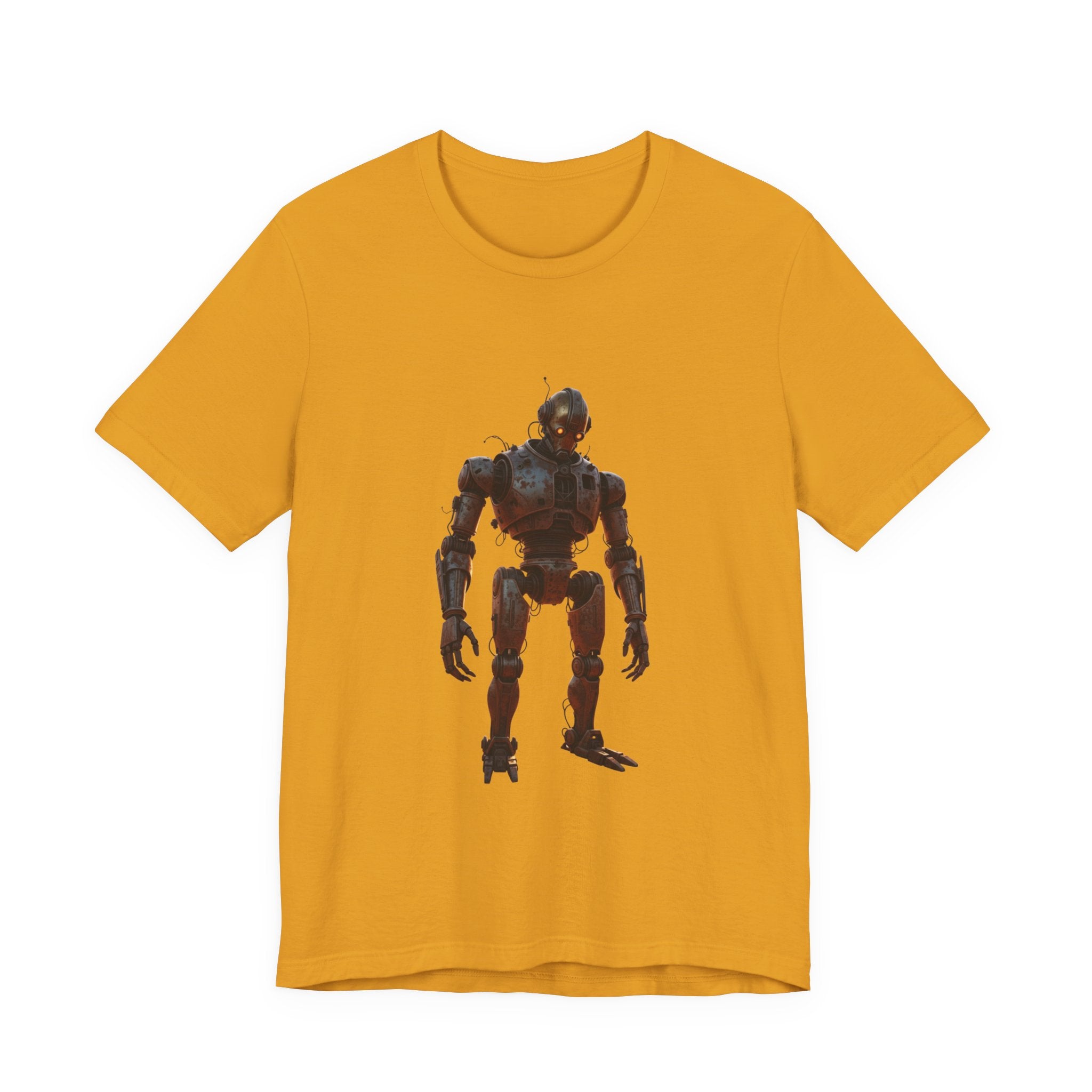 Retro Robot Graphic Tee — Vintage Mech Illustration T-Shirt