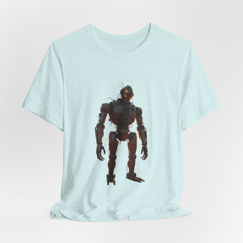 Retro Robot Graphic Tee — Vintage Mech Illustration T-Shirt
