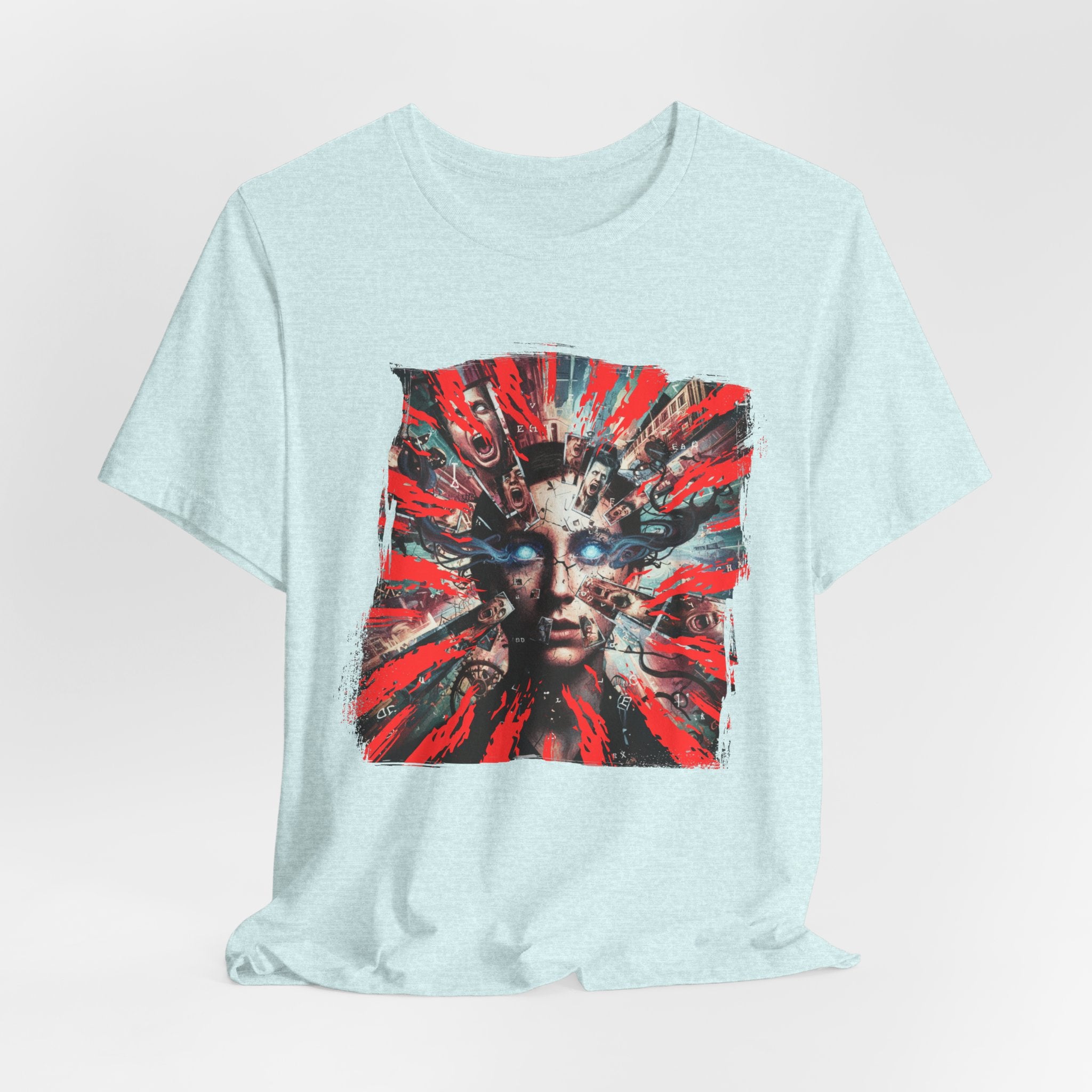 Surreal Sunburst Face Graphic Tee