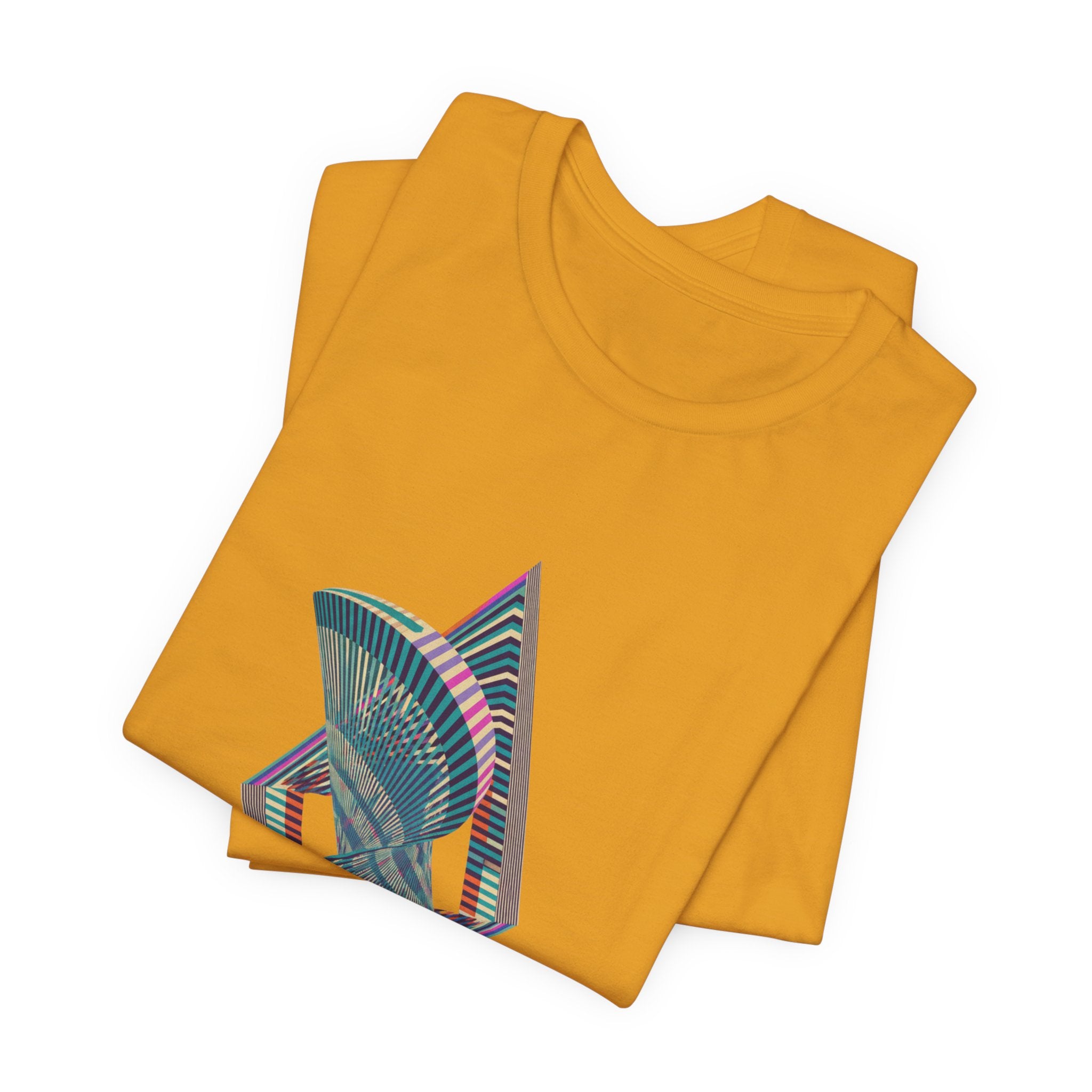 Abstract Geometric Wave Graphic Tee