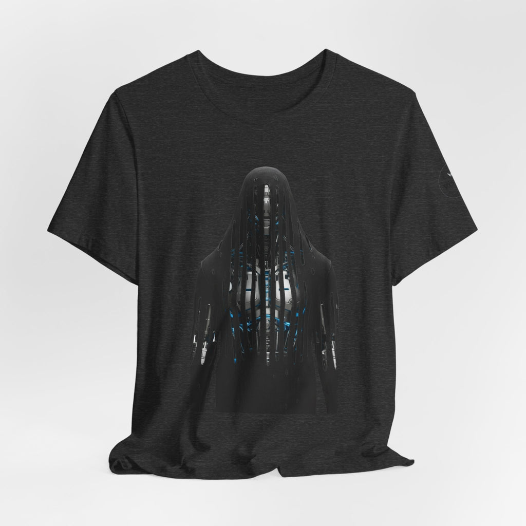 Horror Silhouette Tee — Shadowed Figure Graphic T-Shirt