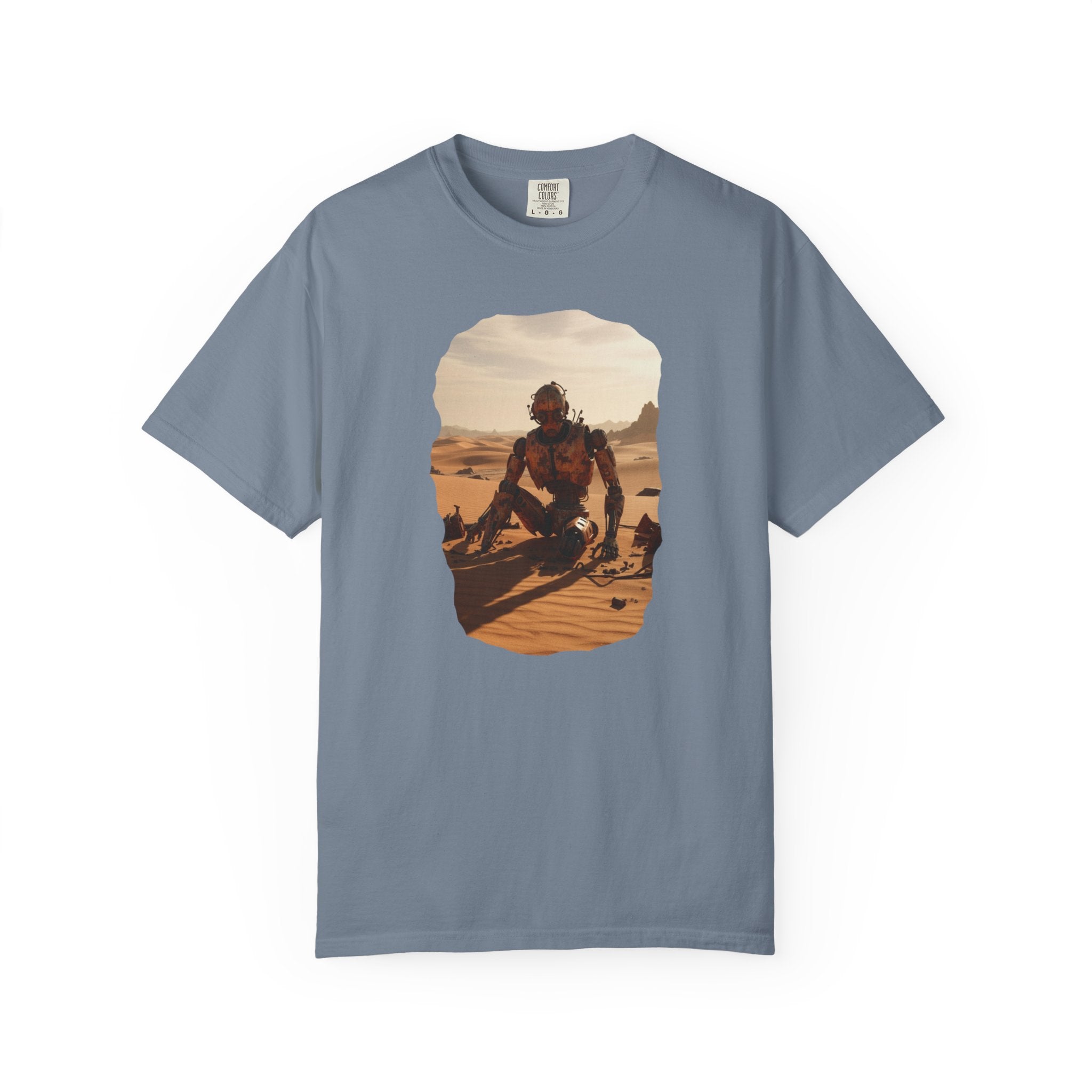 Desert Surfer T-Shirt — Vintage Sunlit Sandboarding Graphic Tee