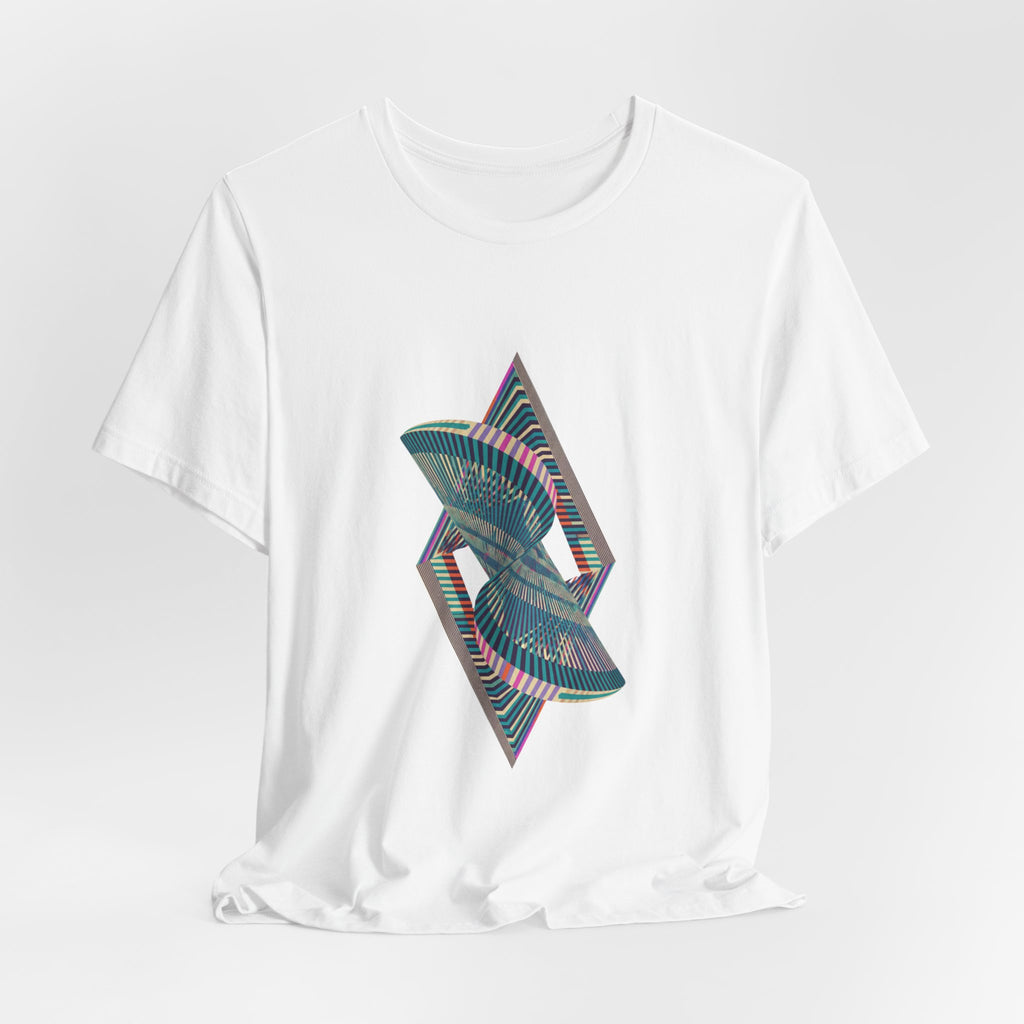 Abstract Geometric Wave Graphic Tee
