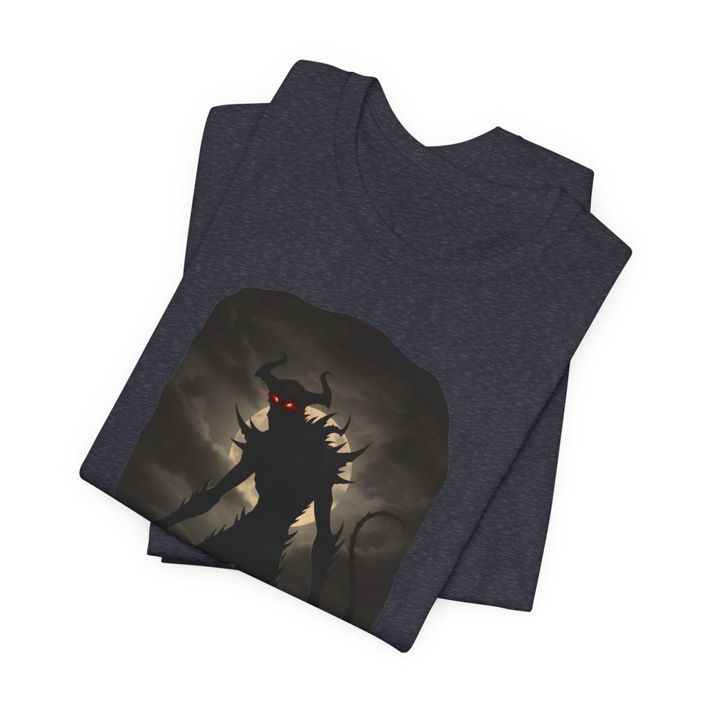 Monster Silhouette Tee — Dark Shadow Demon Graphic T-Shirt
