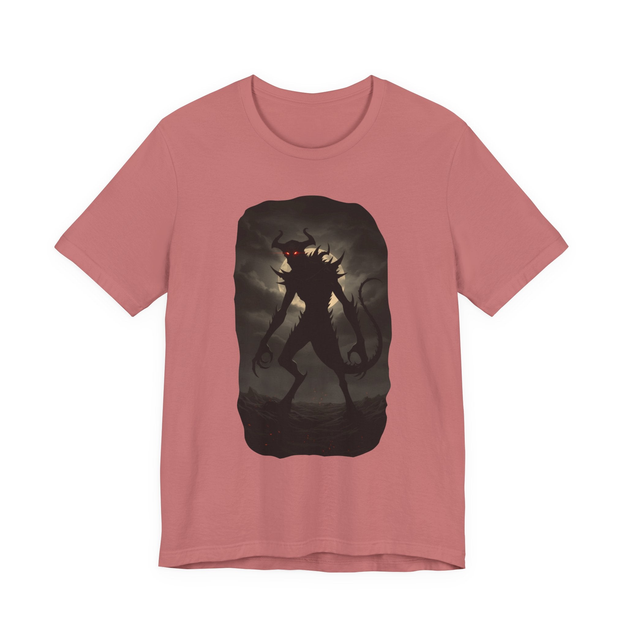 Monster Silhouette Tee — Dark Shadow Demon Graphic T-Shirt