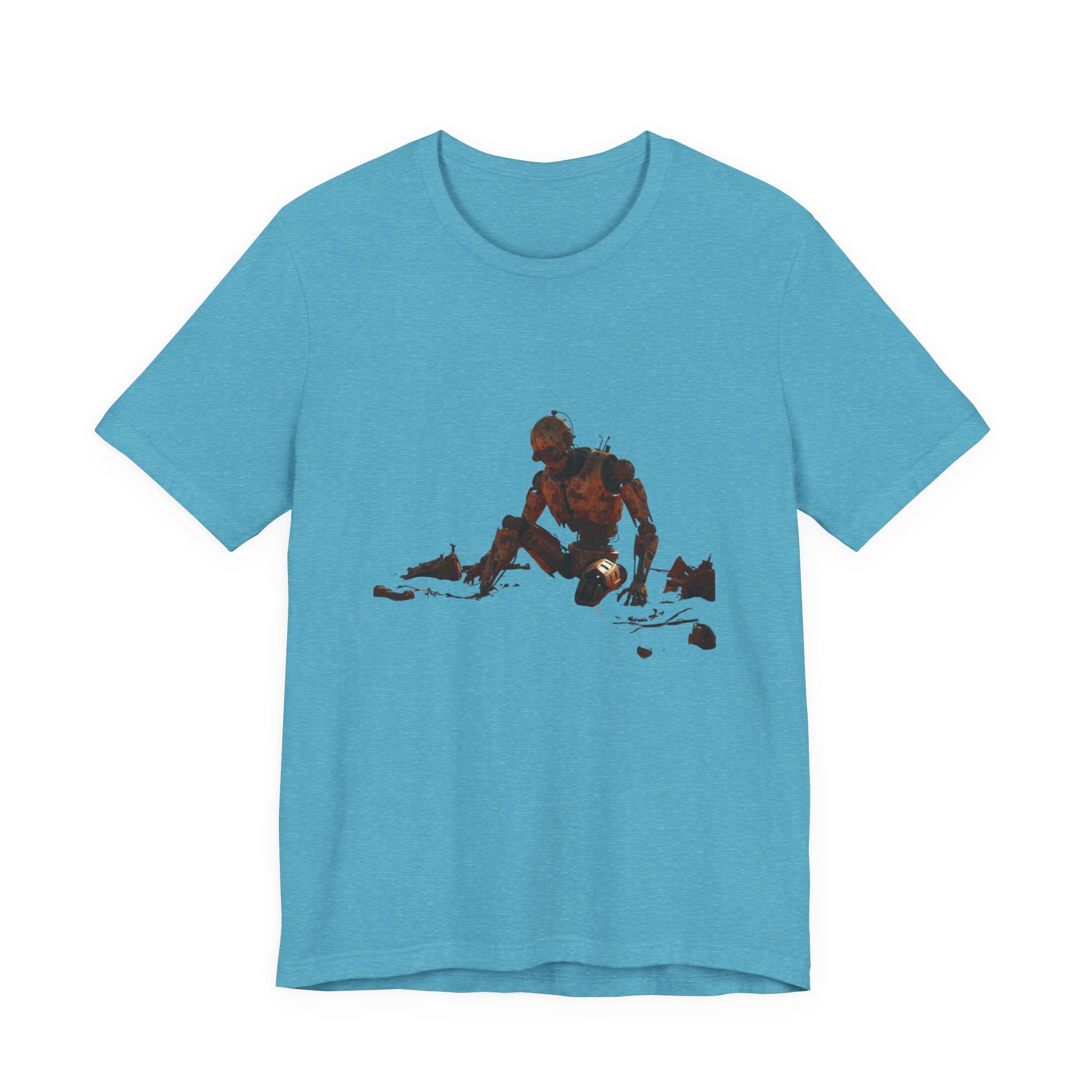 Survivor Figure Graphic Tee — Desert Wanderer Illustration T-Shirt
