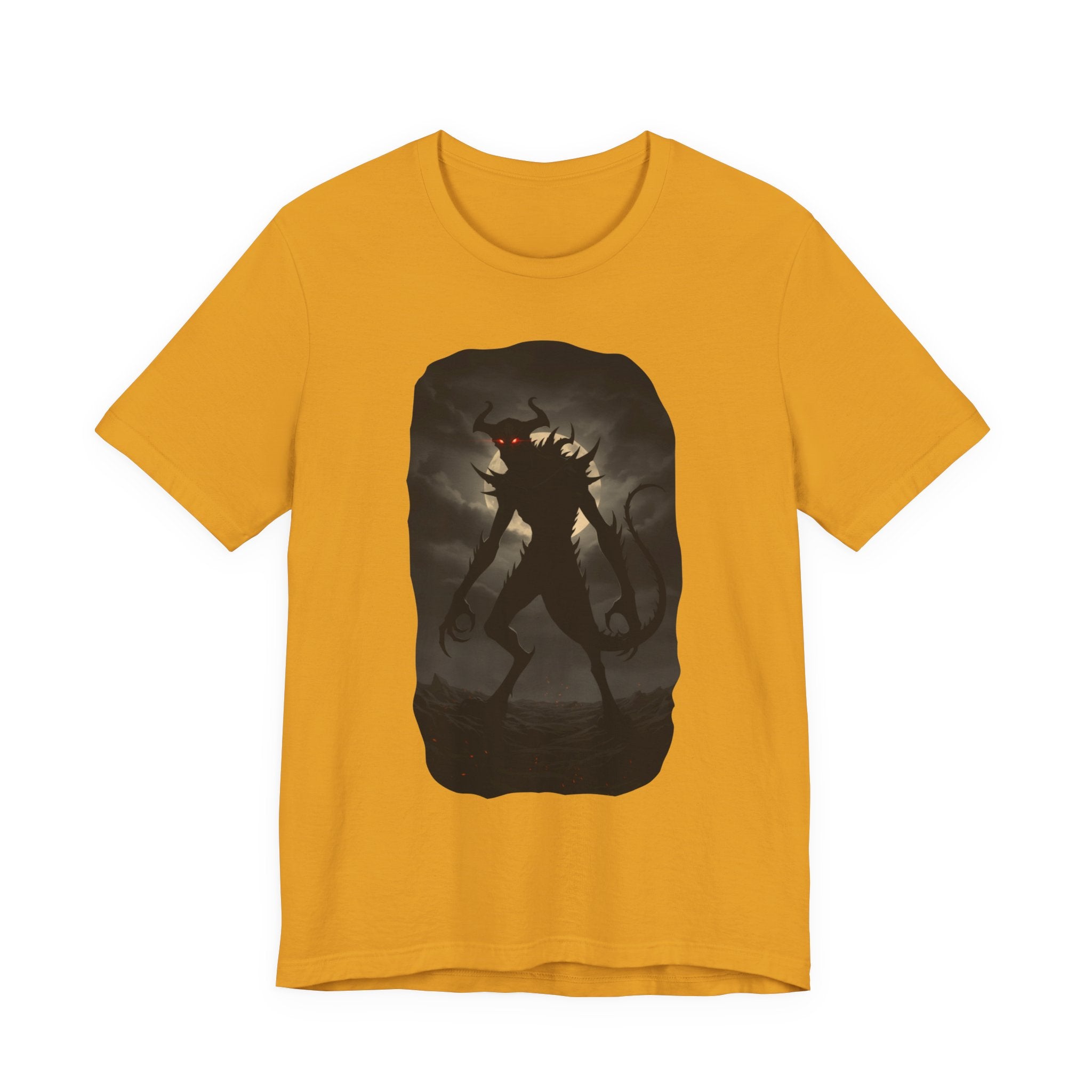 Monster Silhouette Tee — Dark Shadow Demon Graphic T-Shirt