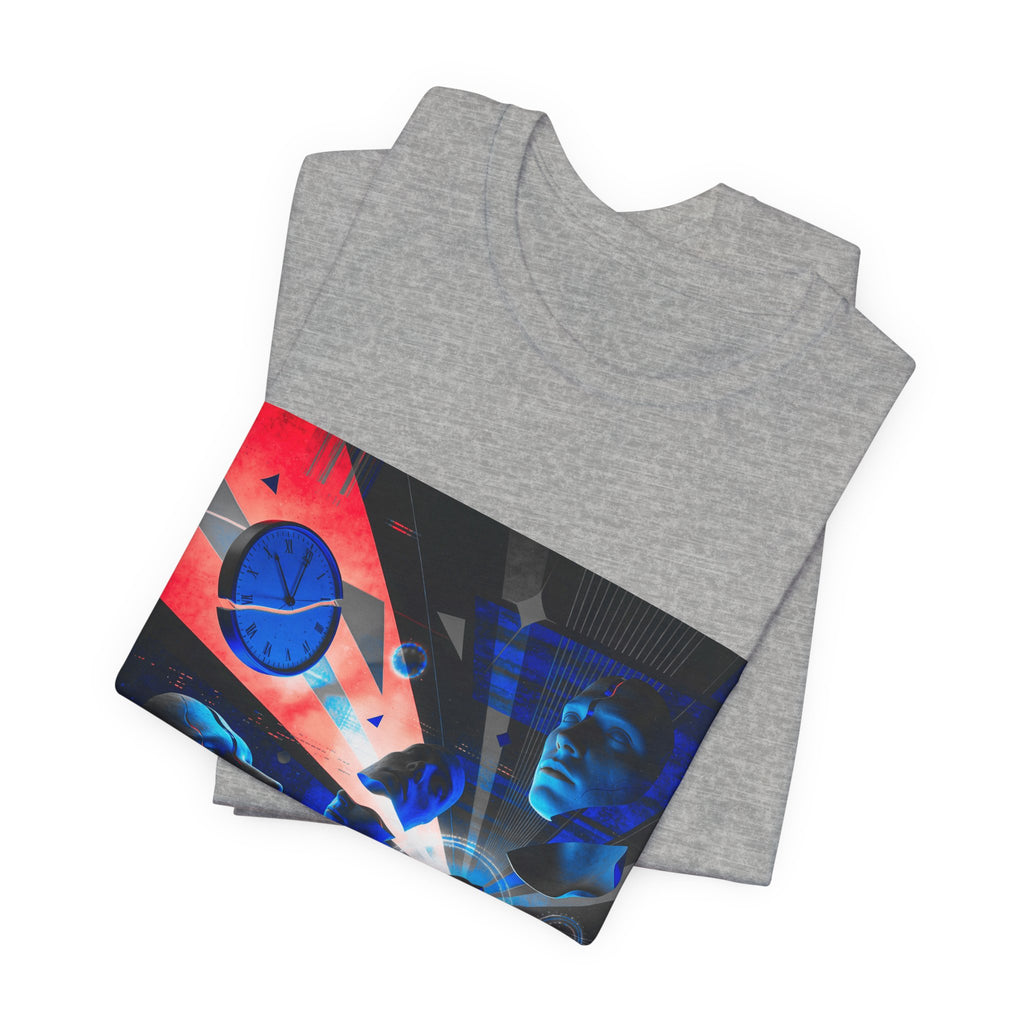 Spacewave Graphic Tee — Retro Futurism Cosmic Design