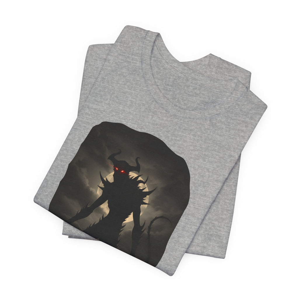 Monster Silhouette Tee — Dark Shadow Demon Graphic T-Shirt