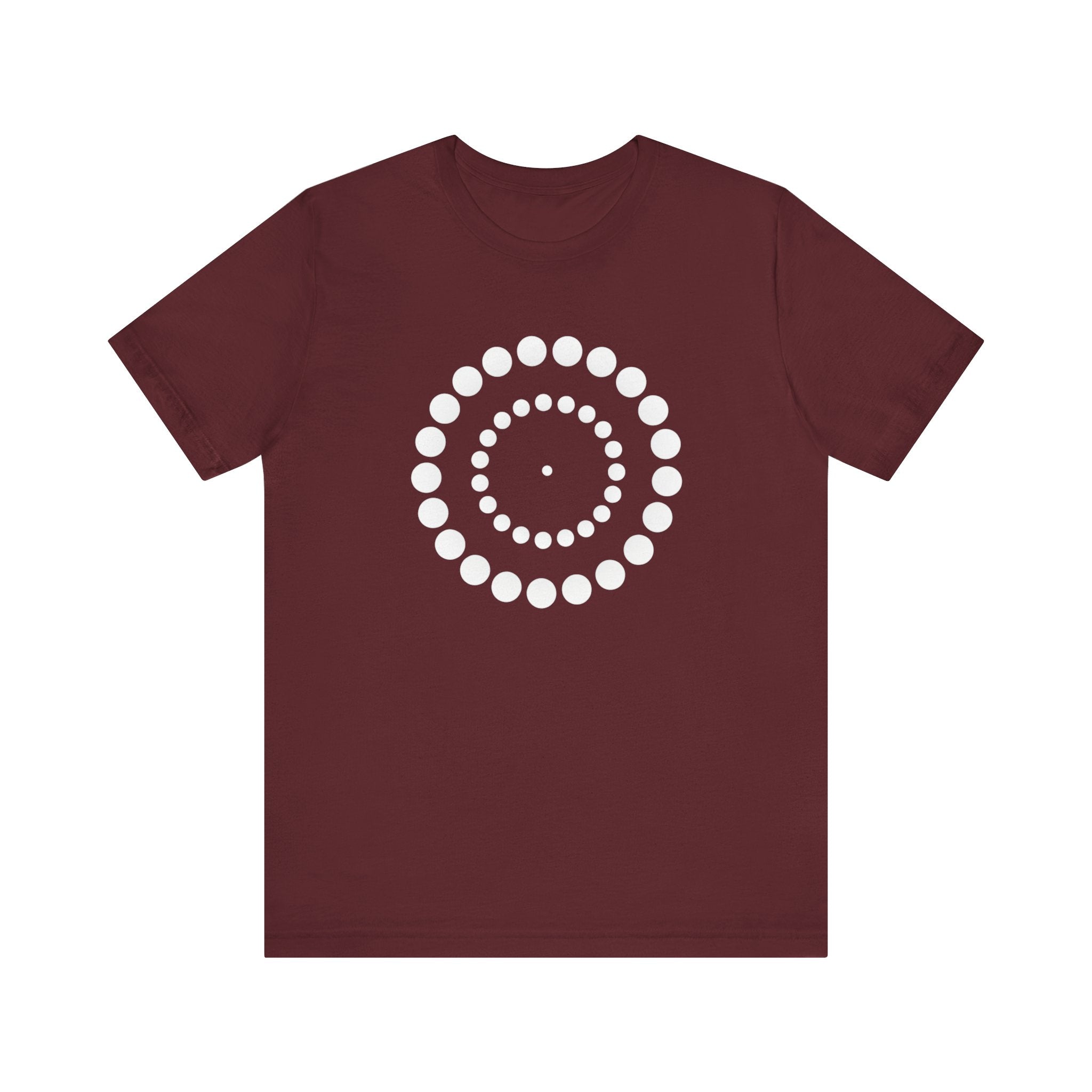 Dot Spiral Tee — Minimal Geometric Graphic T‑Shirt