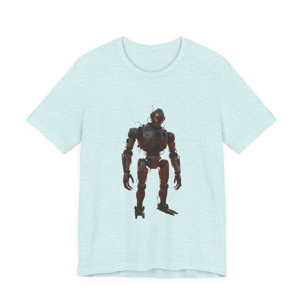 Retro Robot Graphic Tee — Vintage Mech Illustration T-Shirt