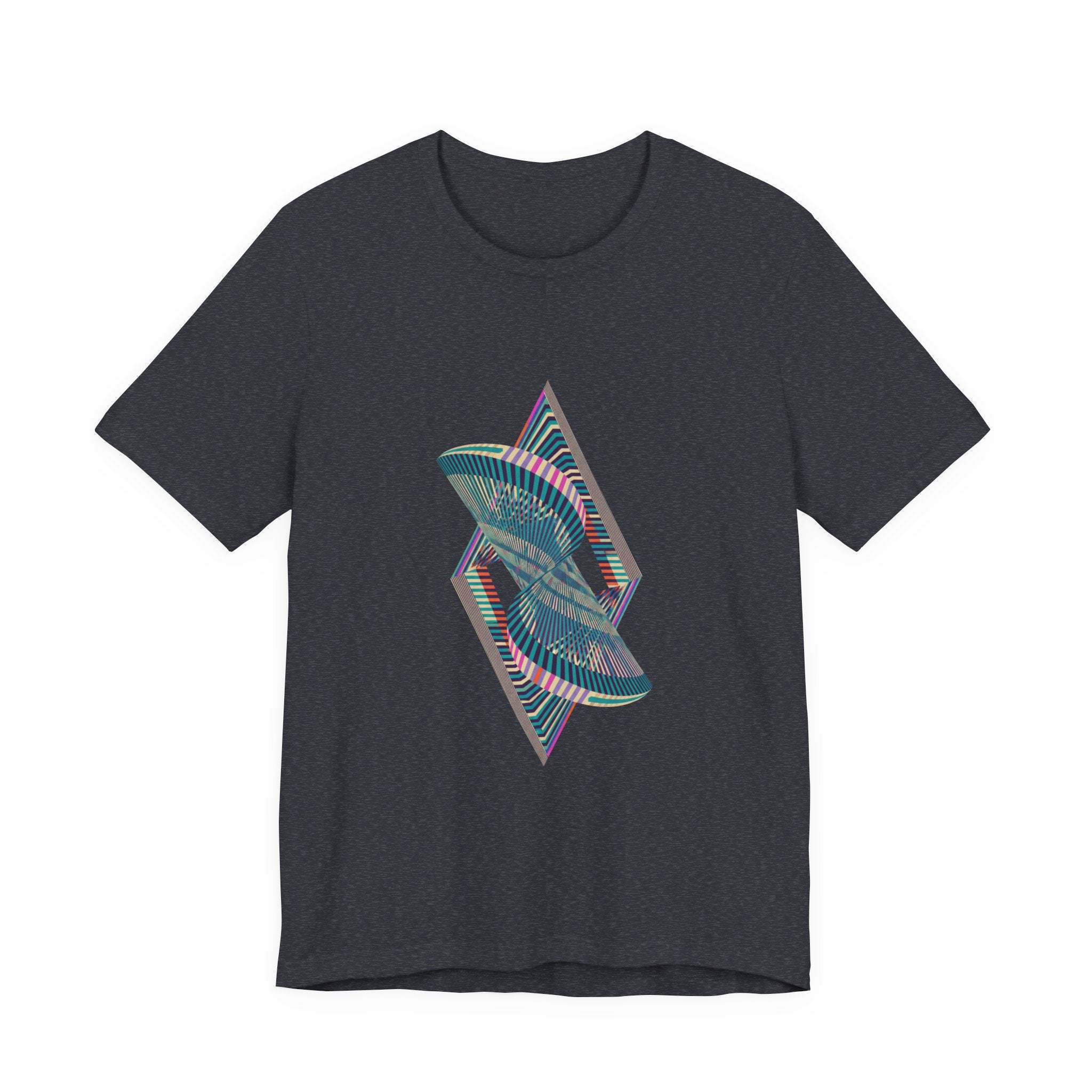 Abstract Geometric Wave Graphic Tee