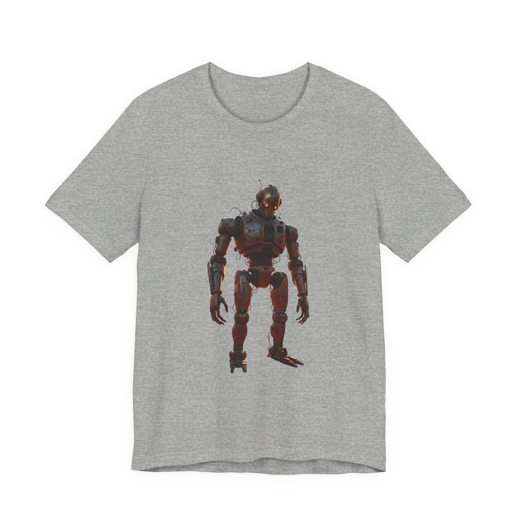 Retro Robot Graphic Tee — Vintage Mech Illustration T-Shirt