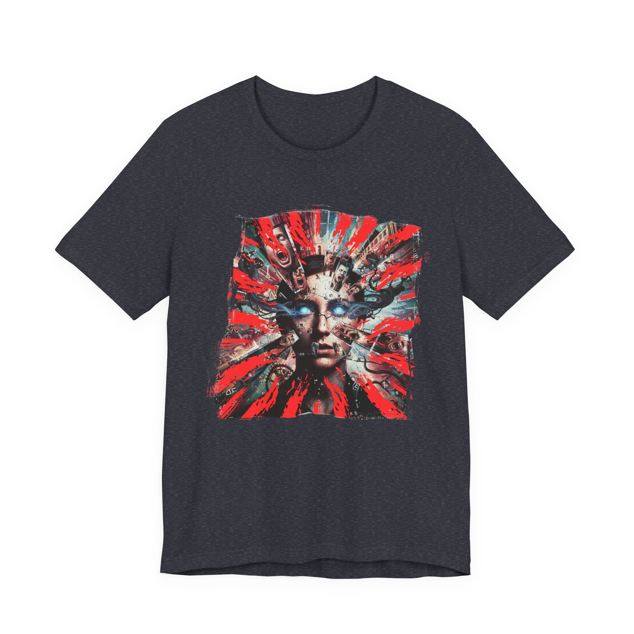 Surreal Sunburst Face Graphic Tee