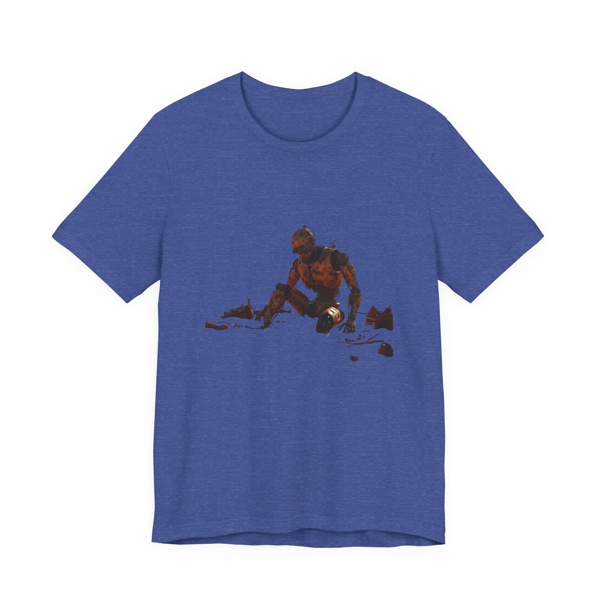 Survivor Figure Graphic Tee — Desert Wanderer Illustration T-Shirt