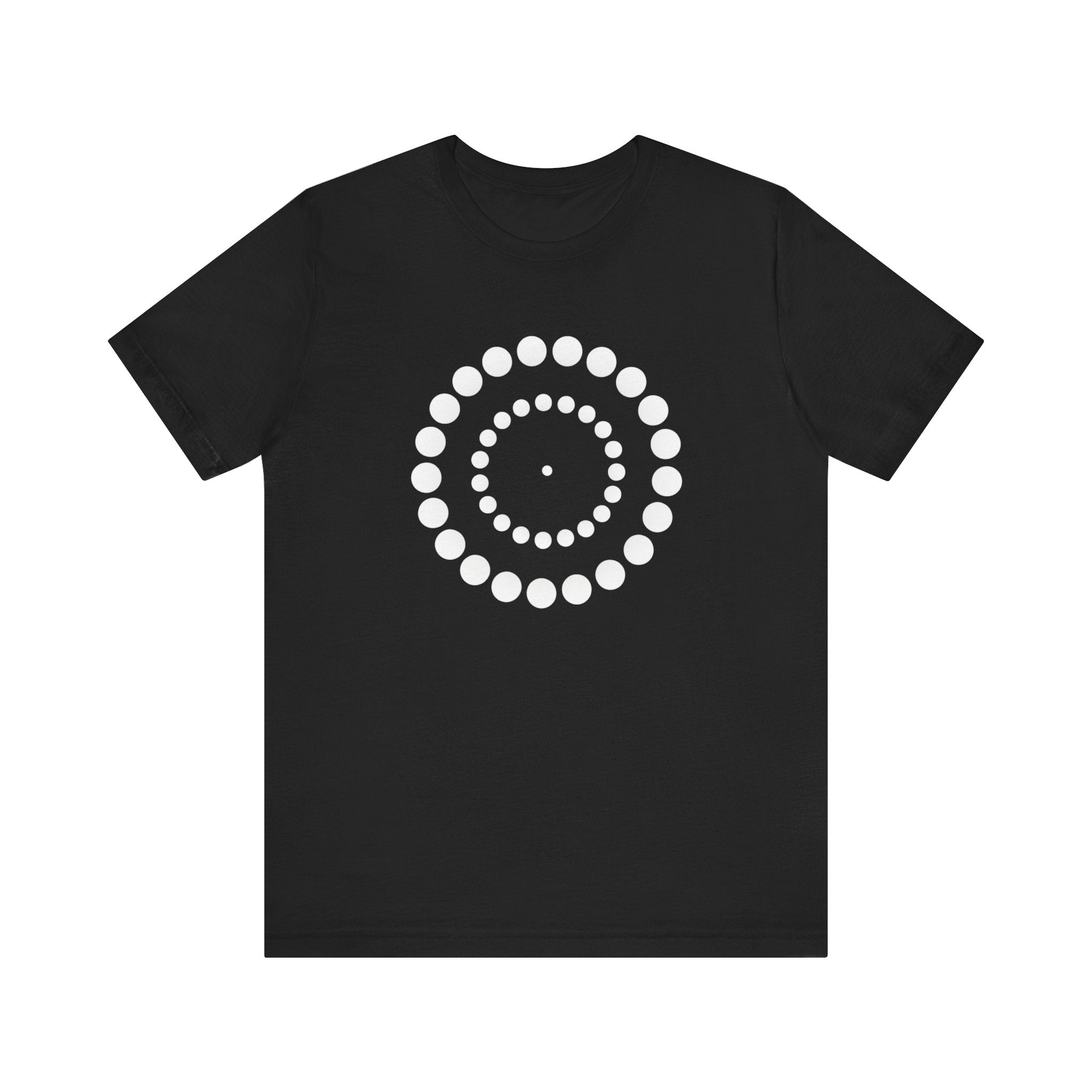 Dot Spiral Tee — Minimal Geometric Graphic T‑Shirt