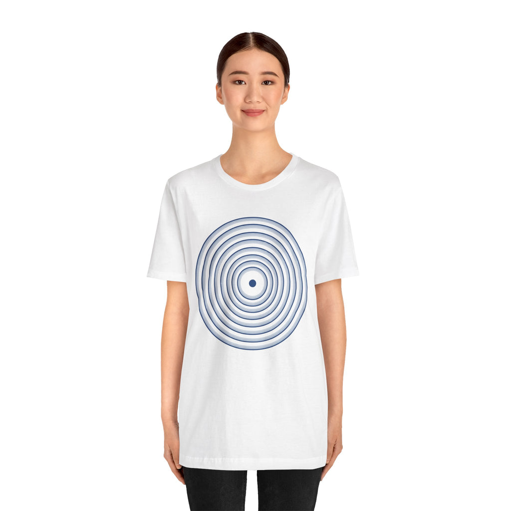 Concentric Circle Graphic Tee – Minimalist Retro Target Design
