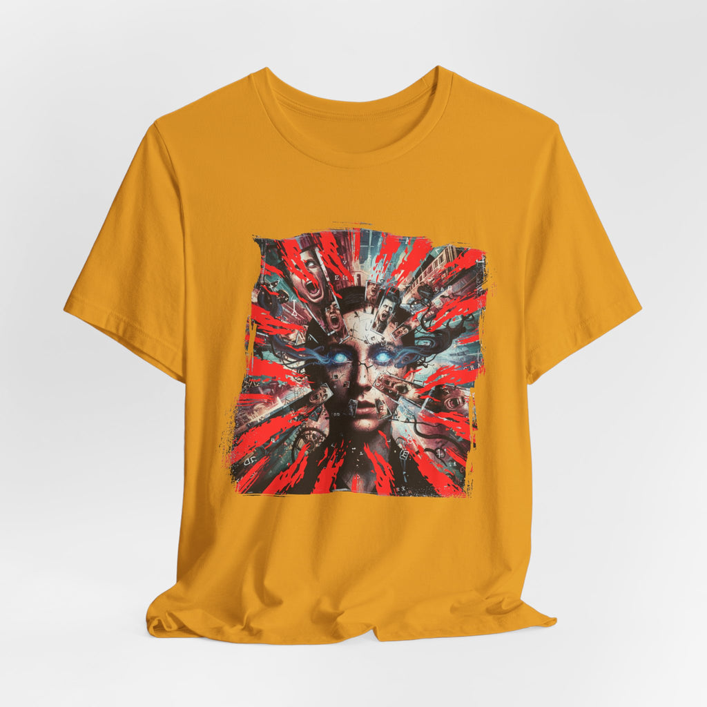 Surreal Sunburst Face Graphic Tee