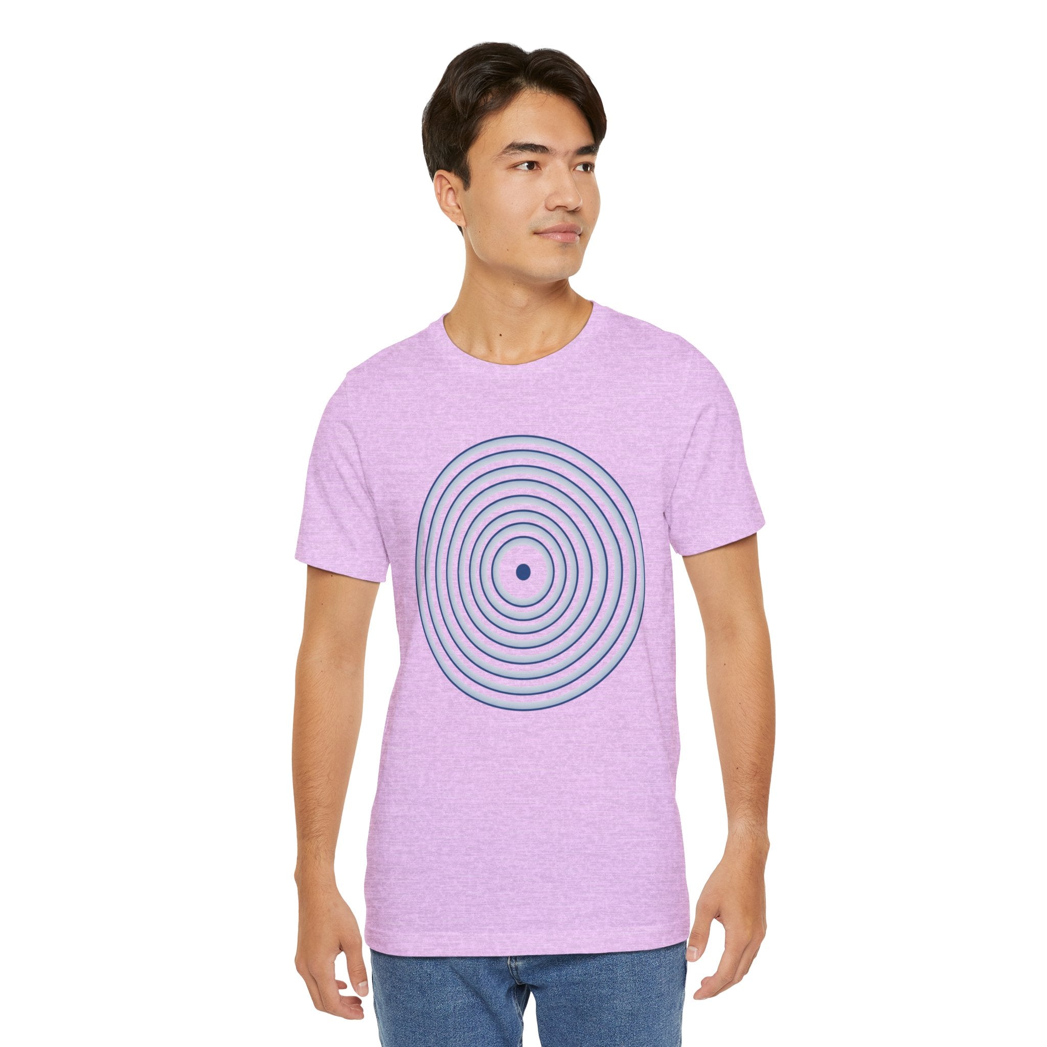 Concentric Circle Graphic Tee – Minimalist Retro Target Design