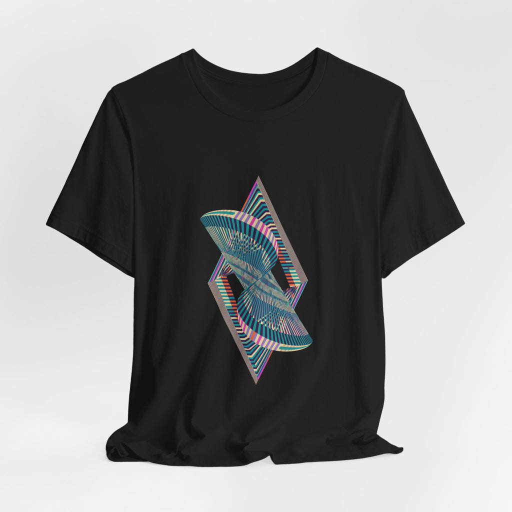 Abstract Geometric Wave Graphic Tee