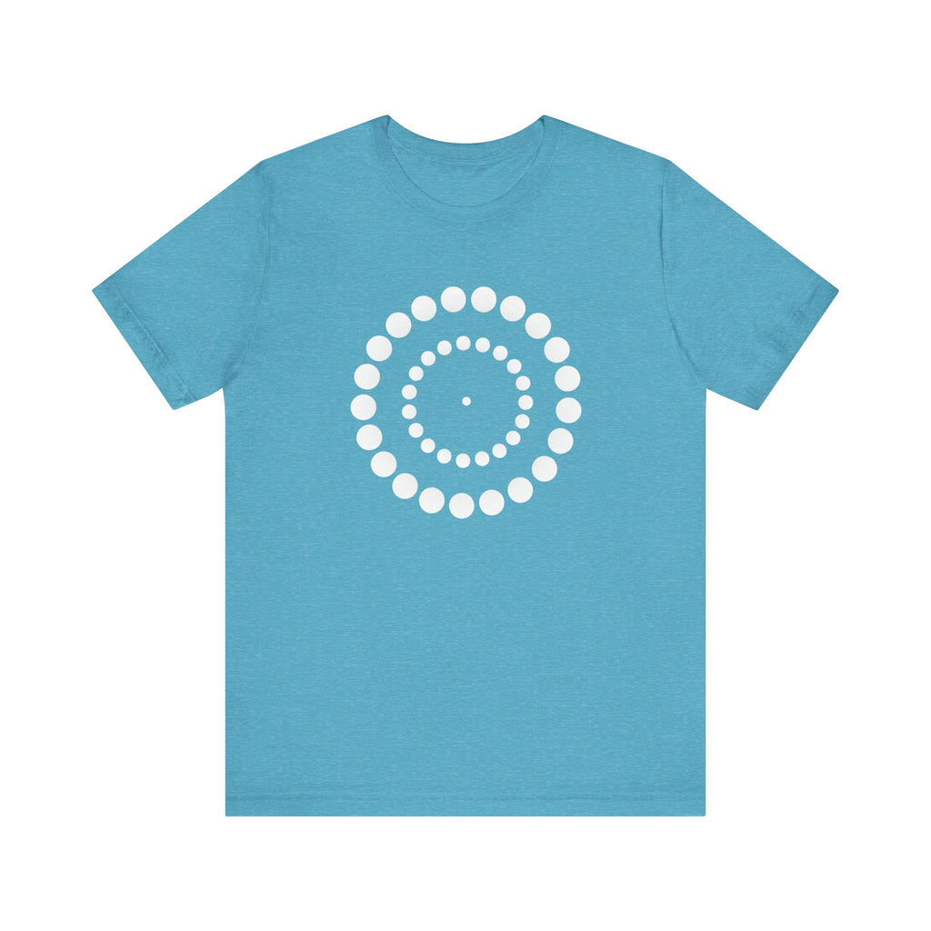Dot Spiral Tee — Minimal Geometric Graphic T‑Shirt