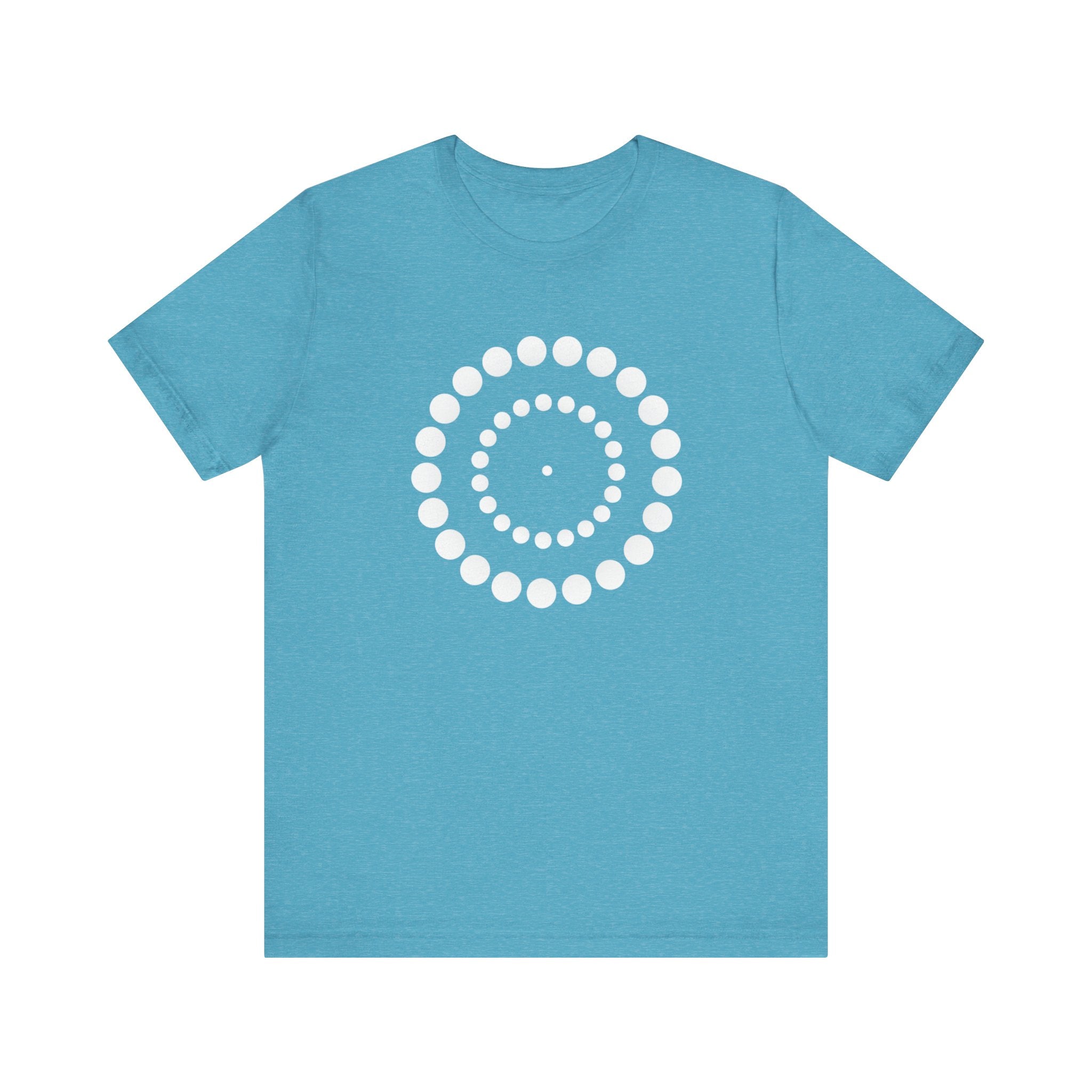 Dot Spiral Tee — Minimal Geometric Graphic T‑Shirt