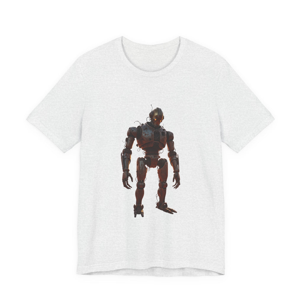 Retro Robot Graphic Tee — Vintage Mech Illustration T-Shirt