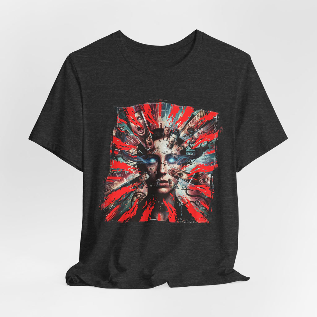 Surreal Sunburst Face Graphic Tee