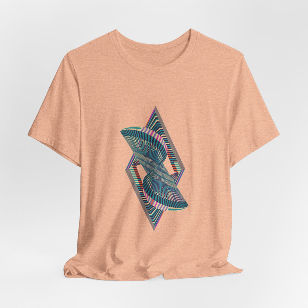 Abstract Geometric Wave Graphic Tee