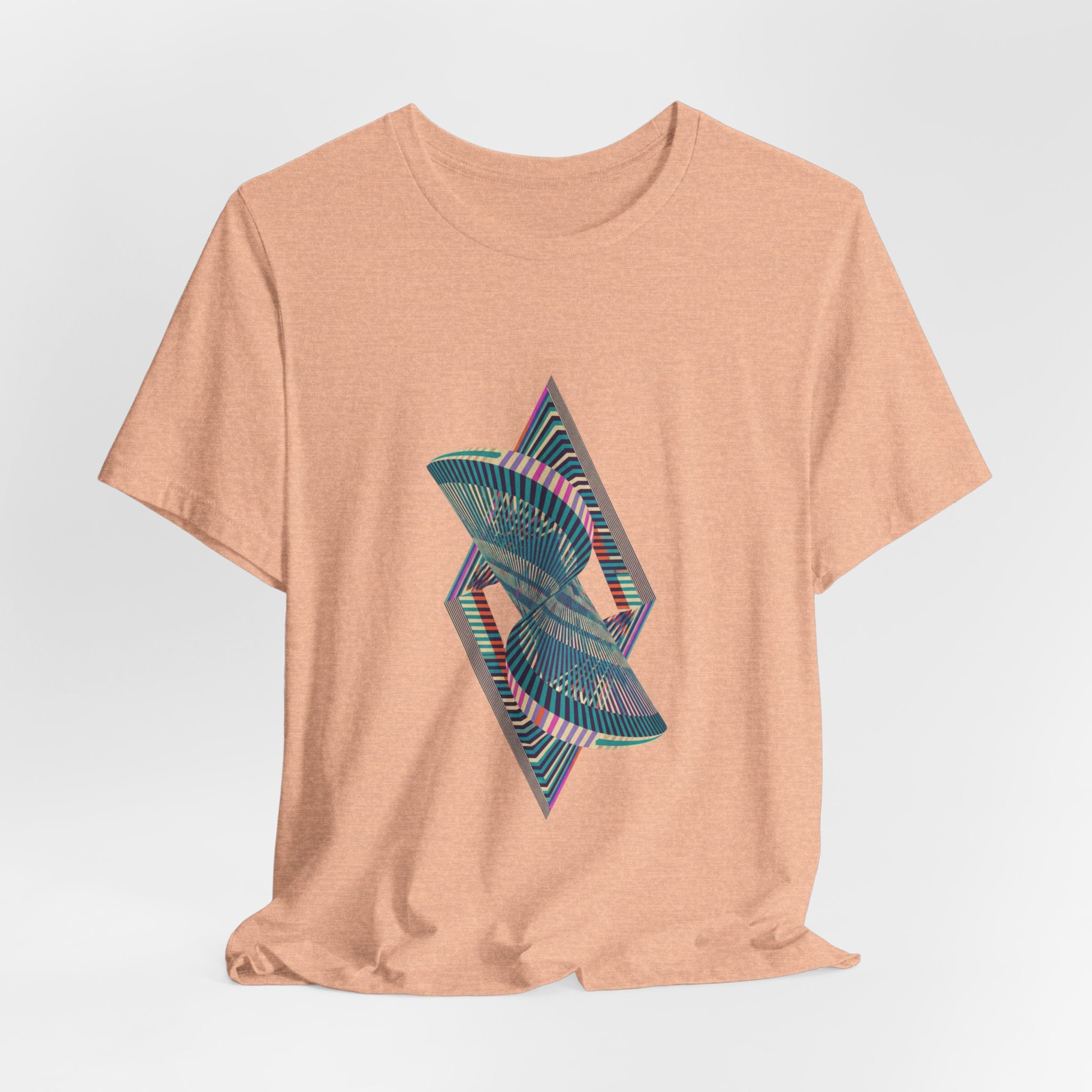 Abstract Geometric Wave Graphic Tee