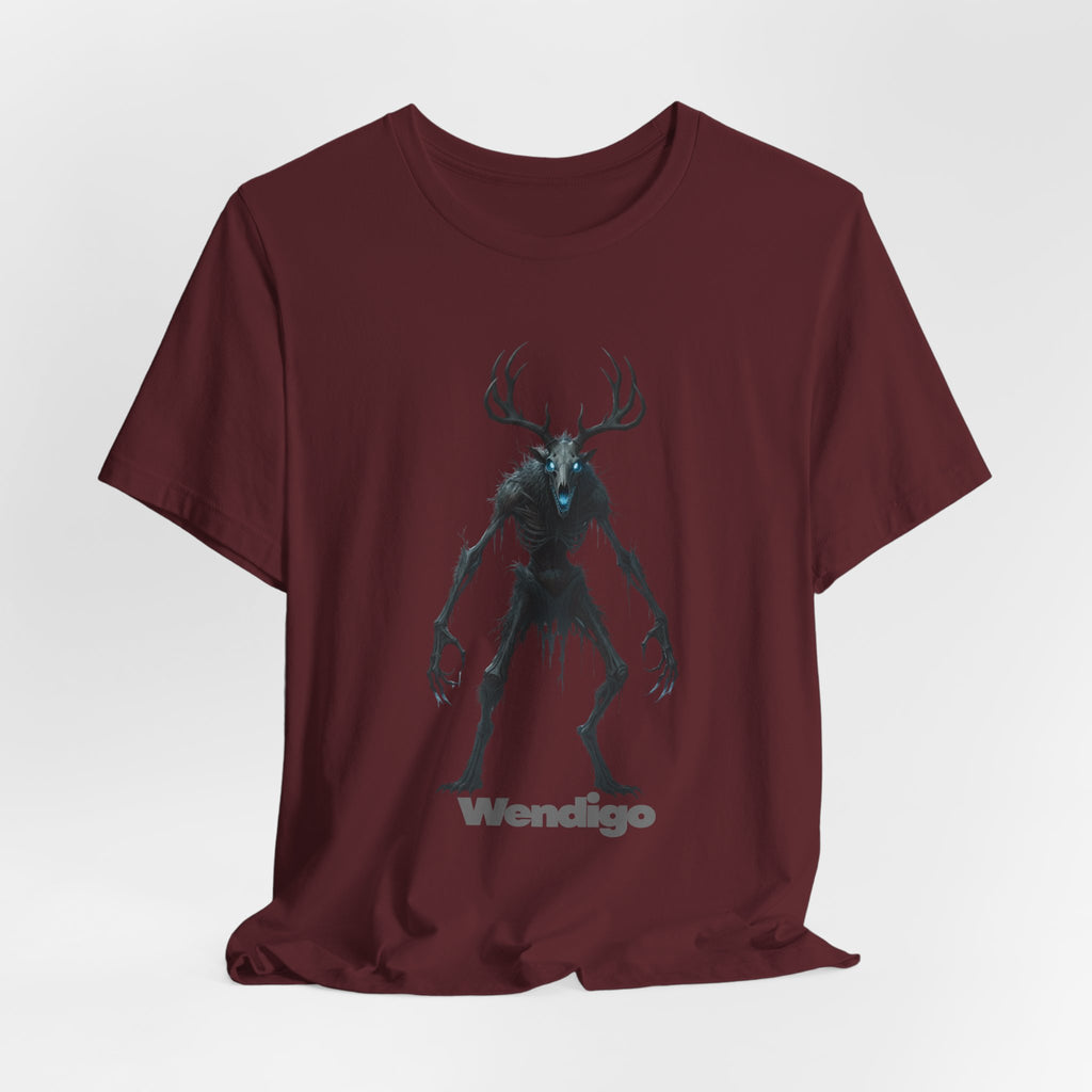 Wendigo Horror Tee — Creepy Deer Monster Graphic T-Shirt