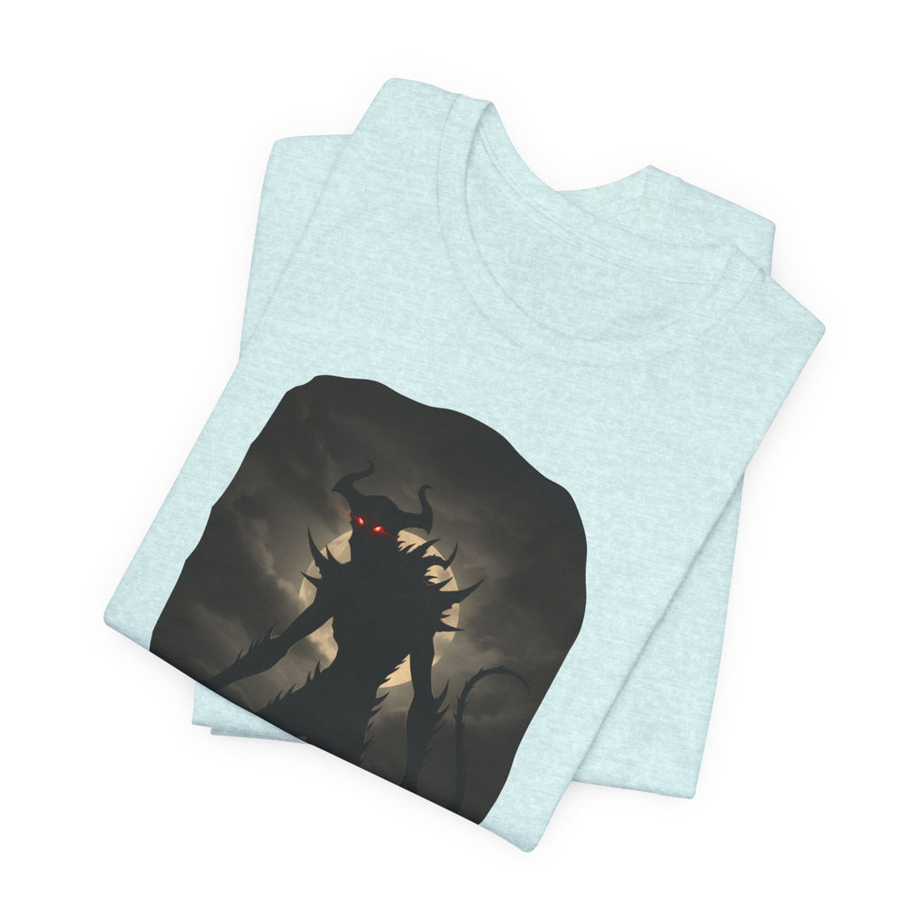 Monster Silhouette Tee — Dark Shadow Demon Graphic T-Shirt