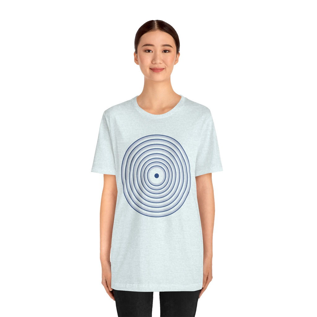 Concentric Circle Graphic Tee – Minimalist Retro Target Design