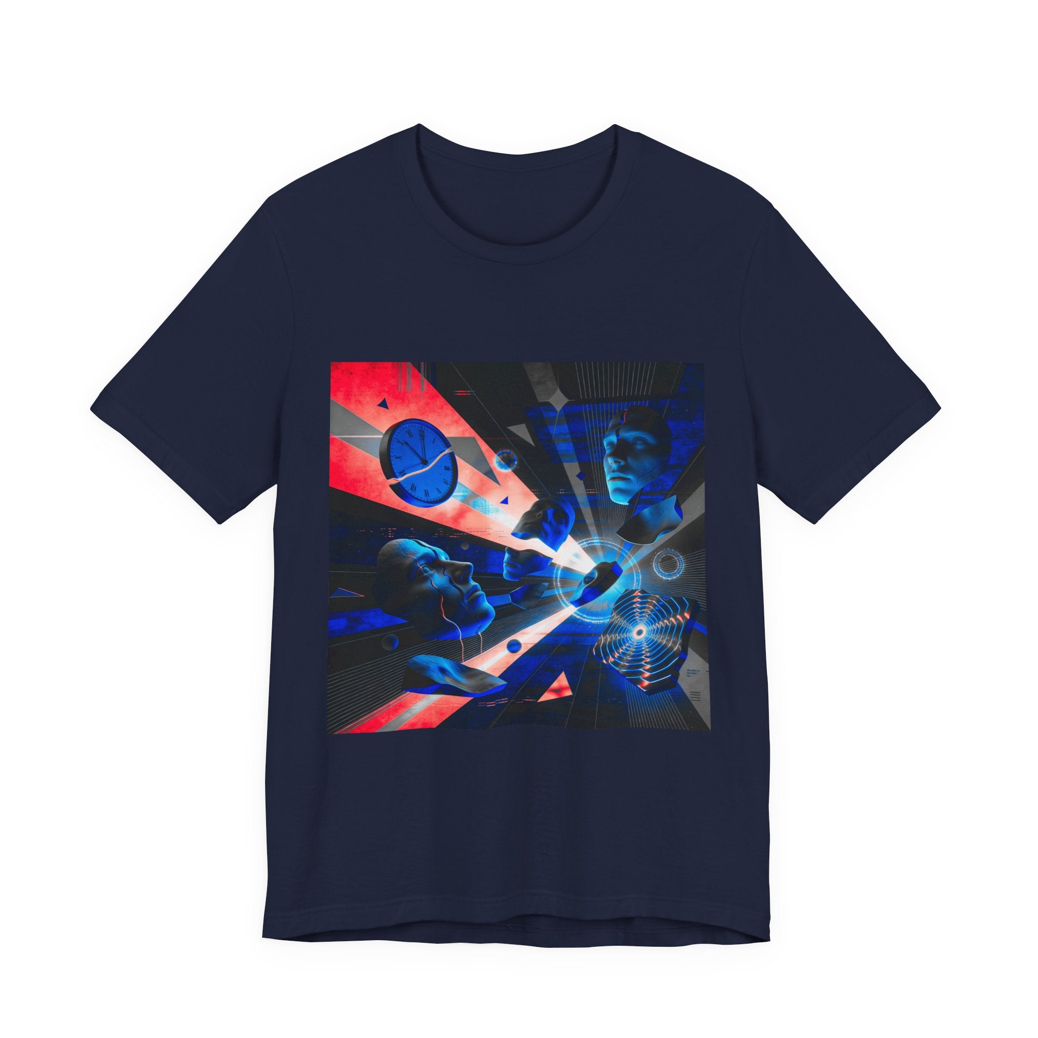 Spacewave Graphic Tee — Retro Futurism Cosmic Design