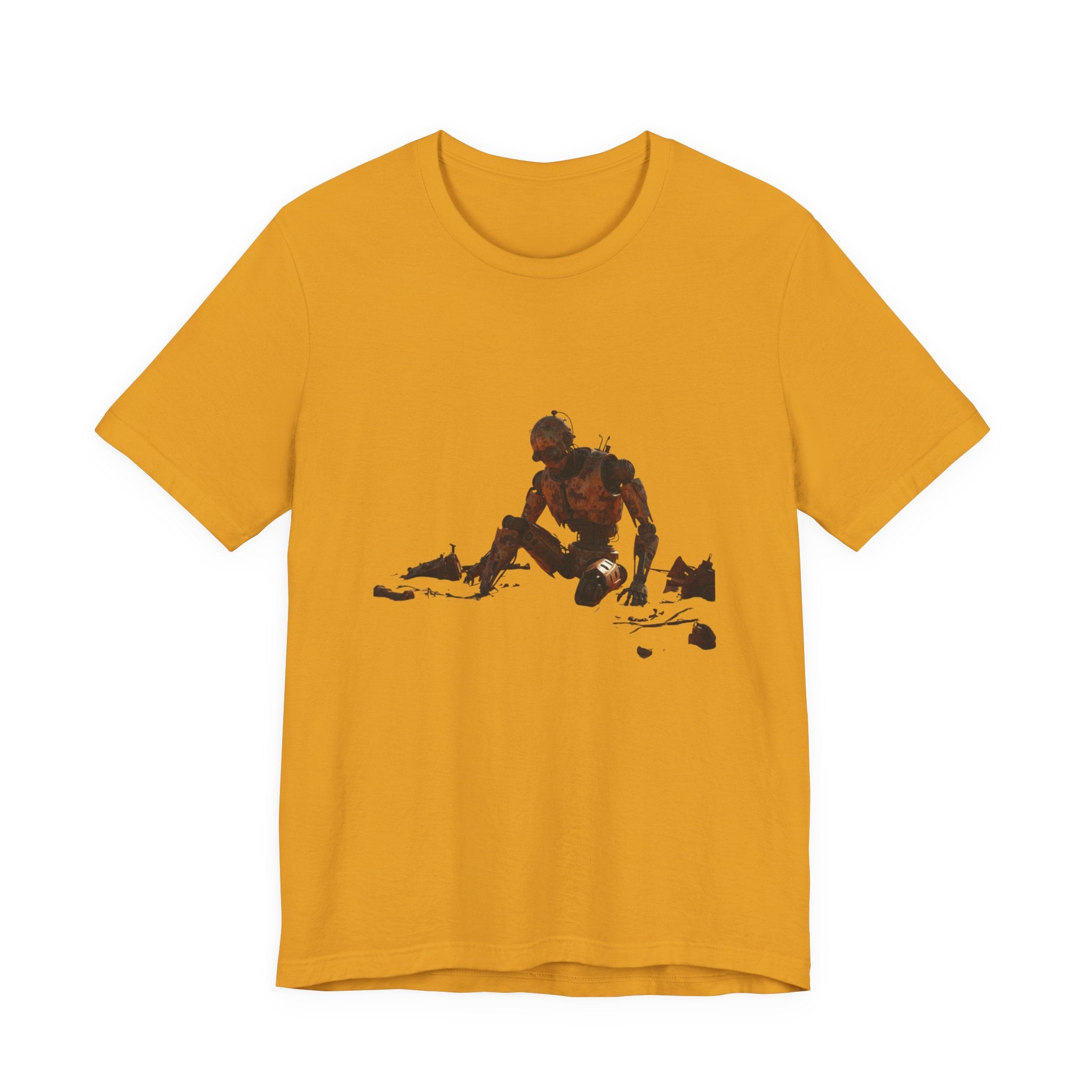 Survivor Figure Graphic Tee — Desert Wanderer Illustration T-Shirt