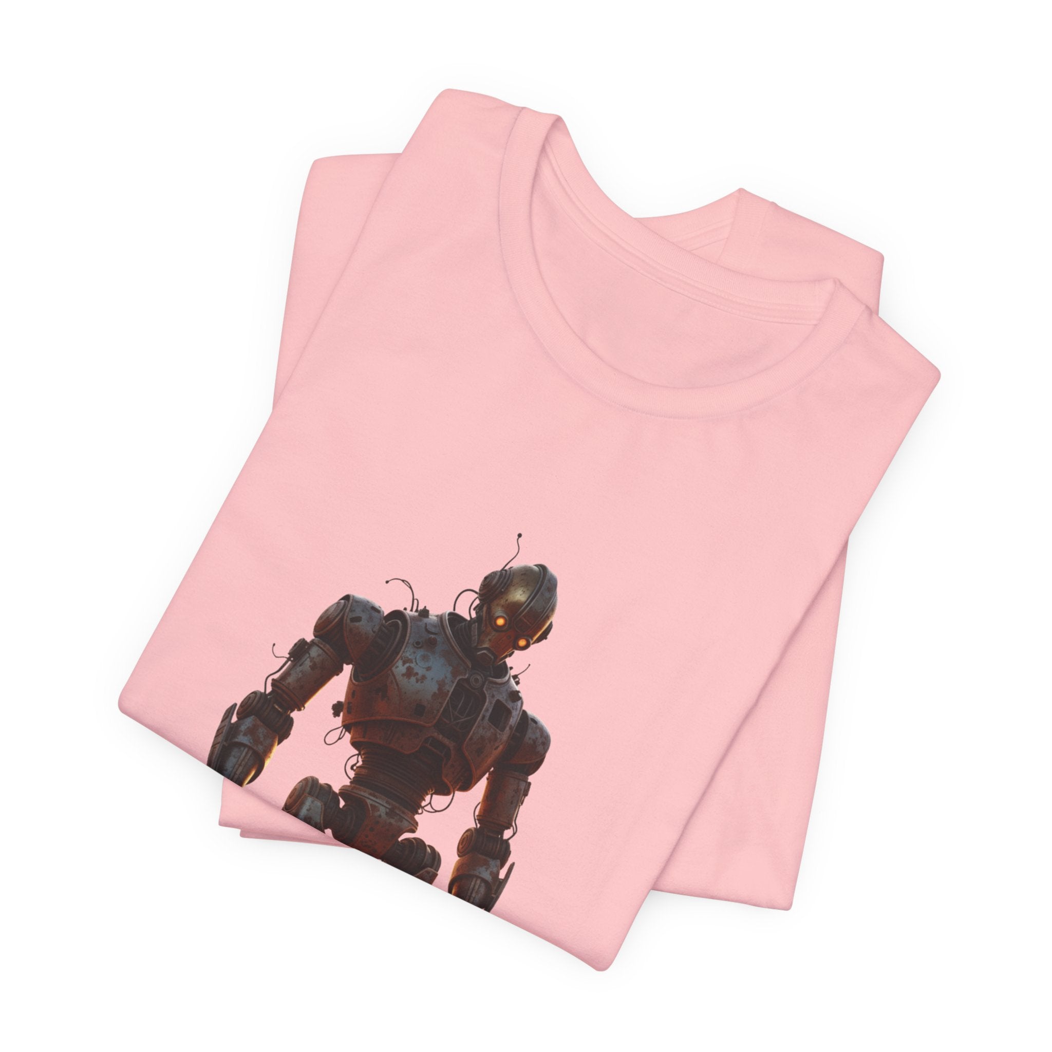 Retro Robot Graphic Tee — Vintage Mech Illustration T-Shirt